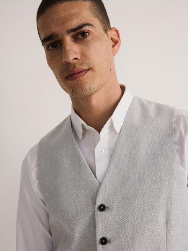 Grey Suit Vest, , large image number 0