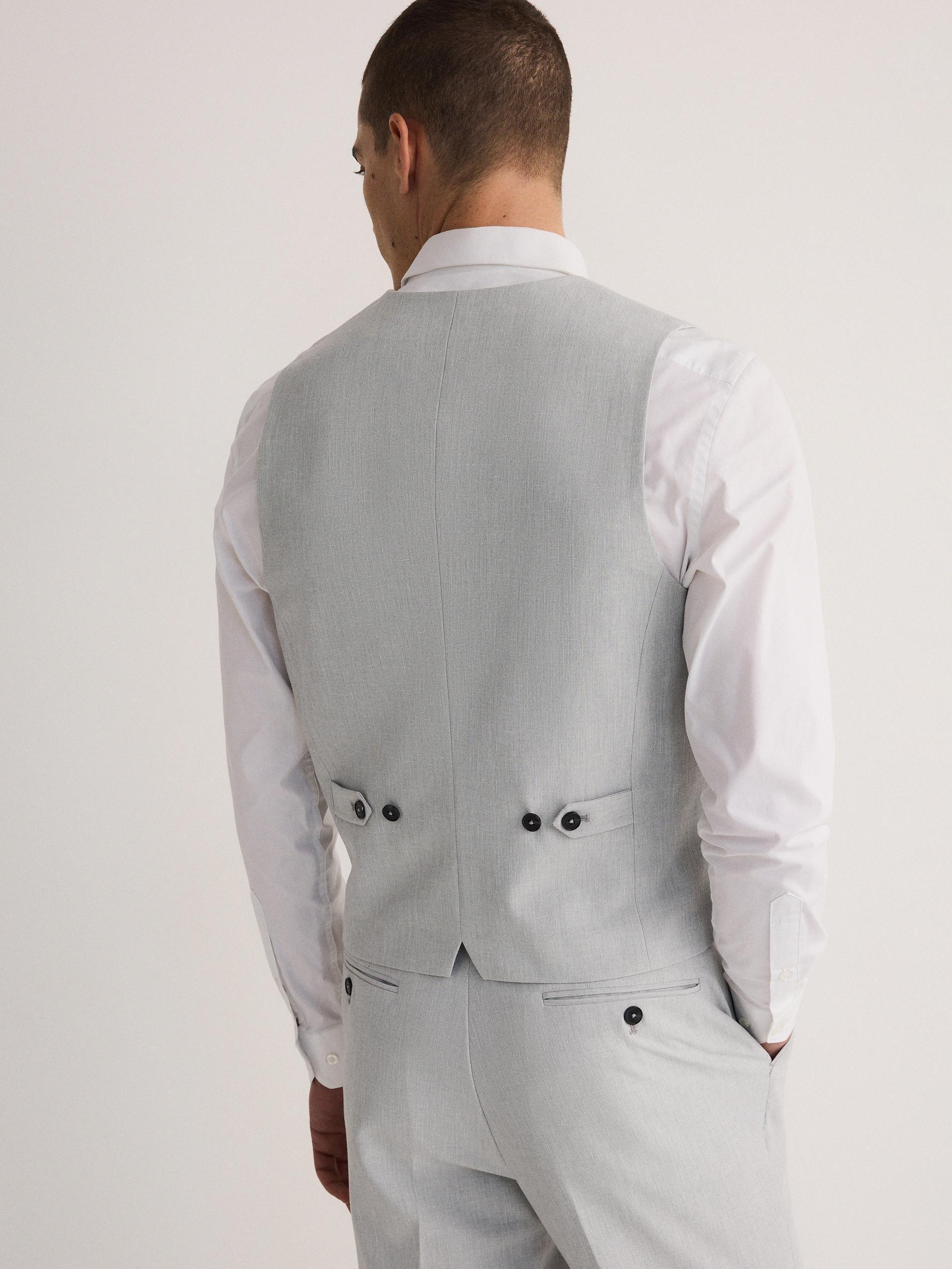 Grey Suit Vest, , large image number 2