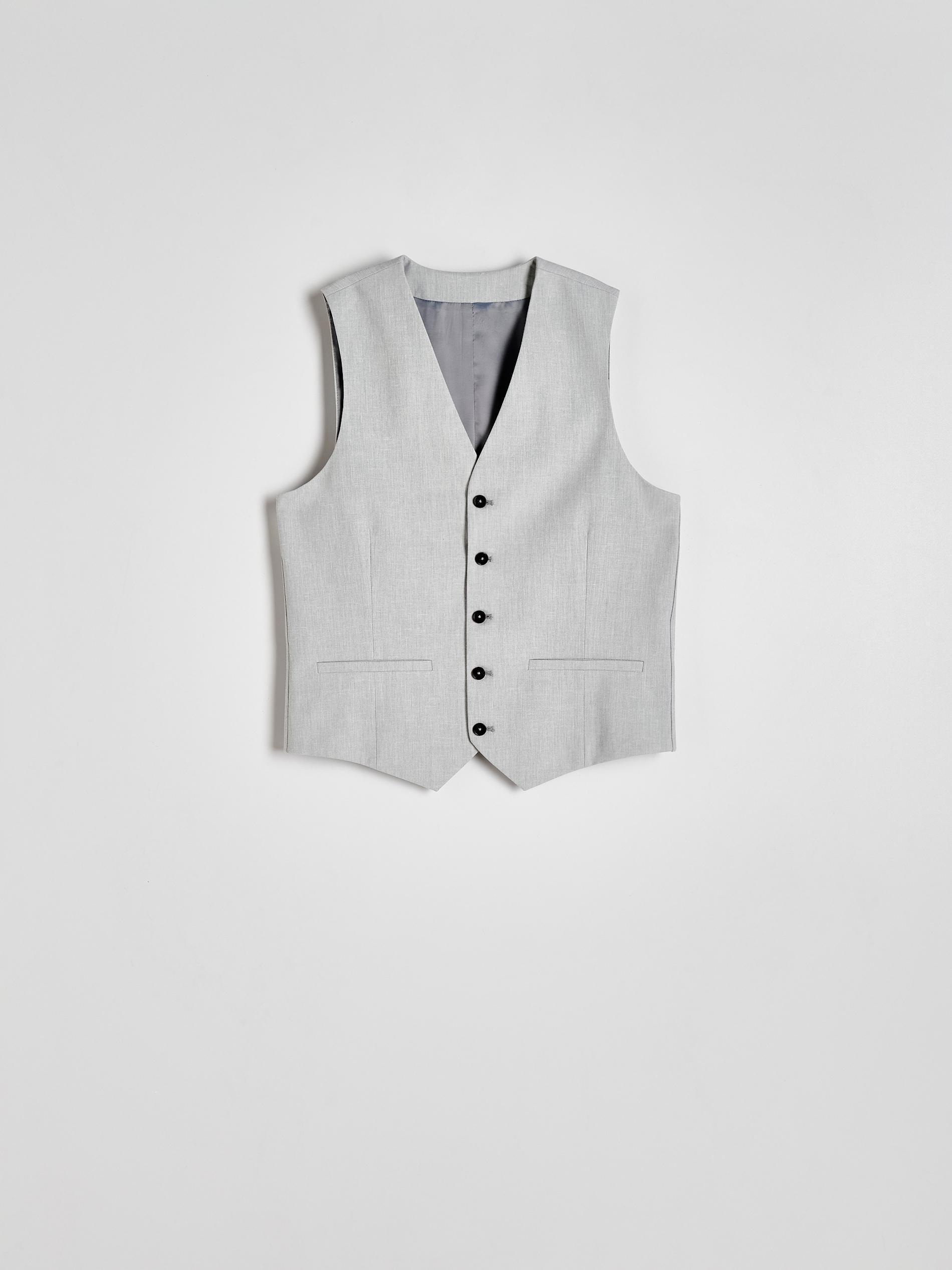 Grey Suit Vest, , large image number 5