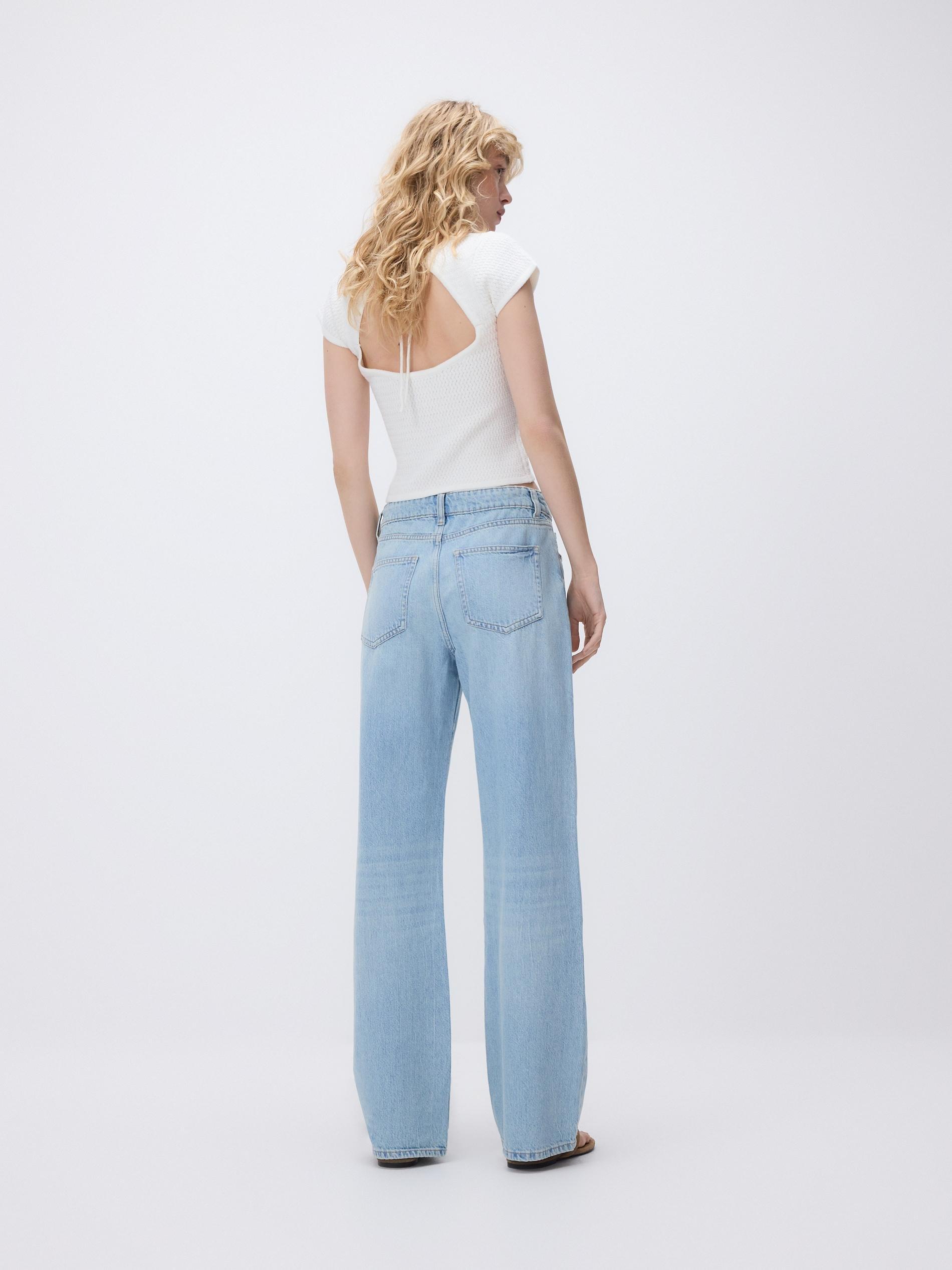 Blue Straight Jeans, Blue, large image number 2