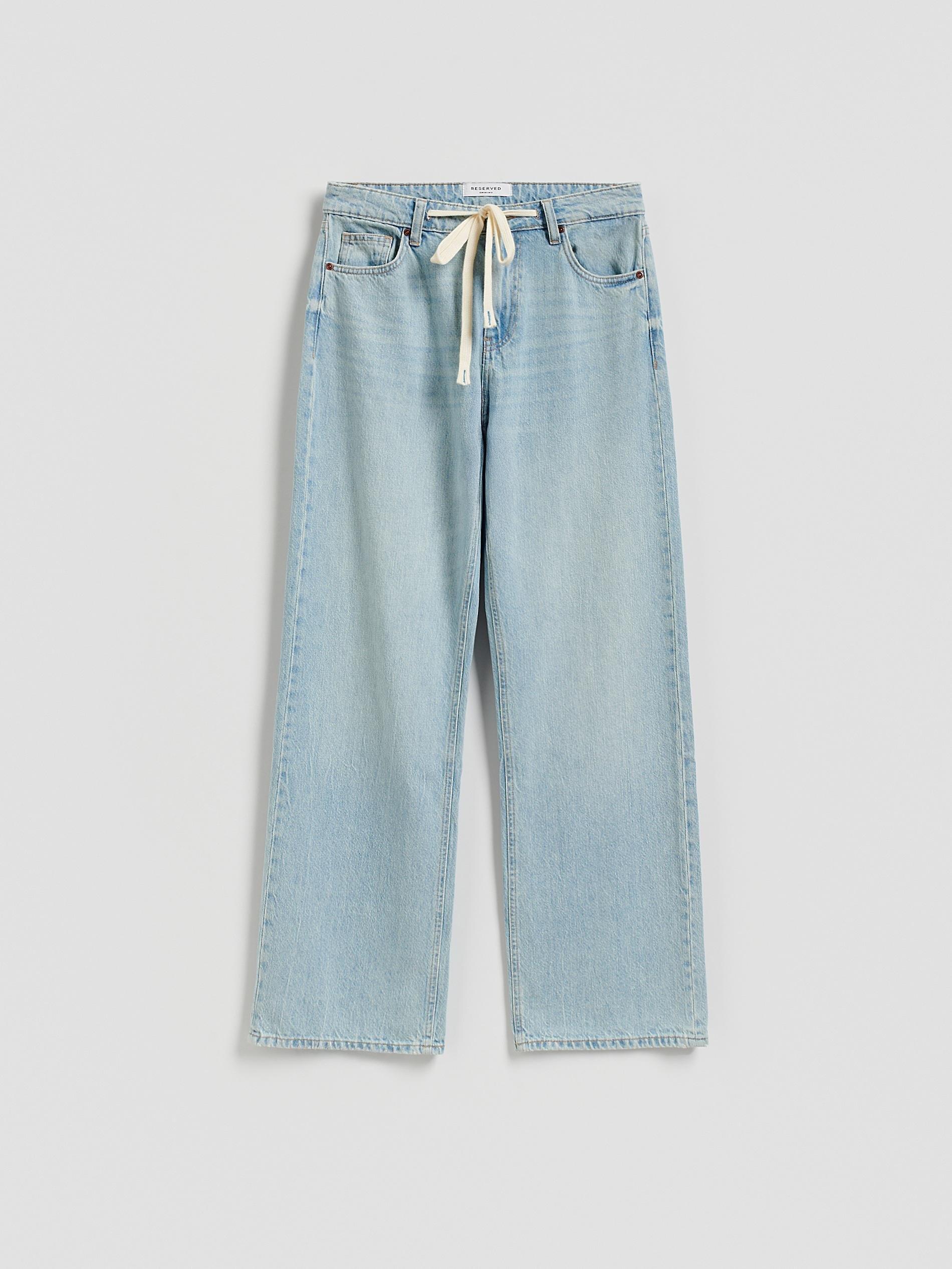 Blue Straight Jeans, Blue, large image number 3