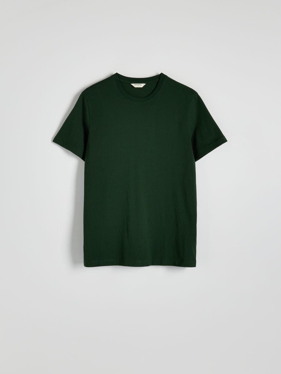 Green Regular Fit Cotton T-Shirt, Khaki, large image number 5