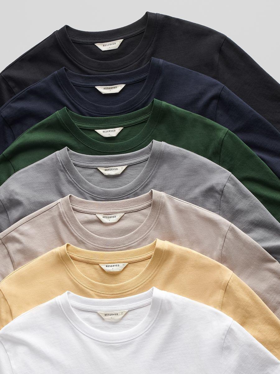 Green Regular Fit Cotton T-Shirt, Khaki, large image number 7