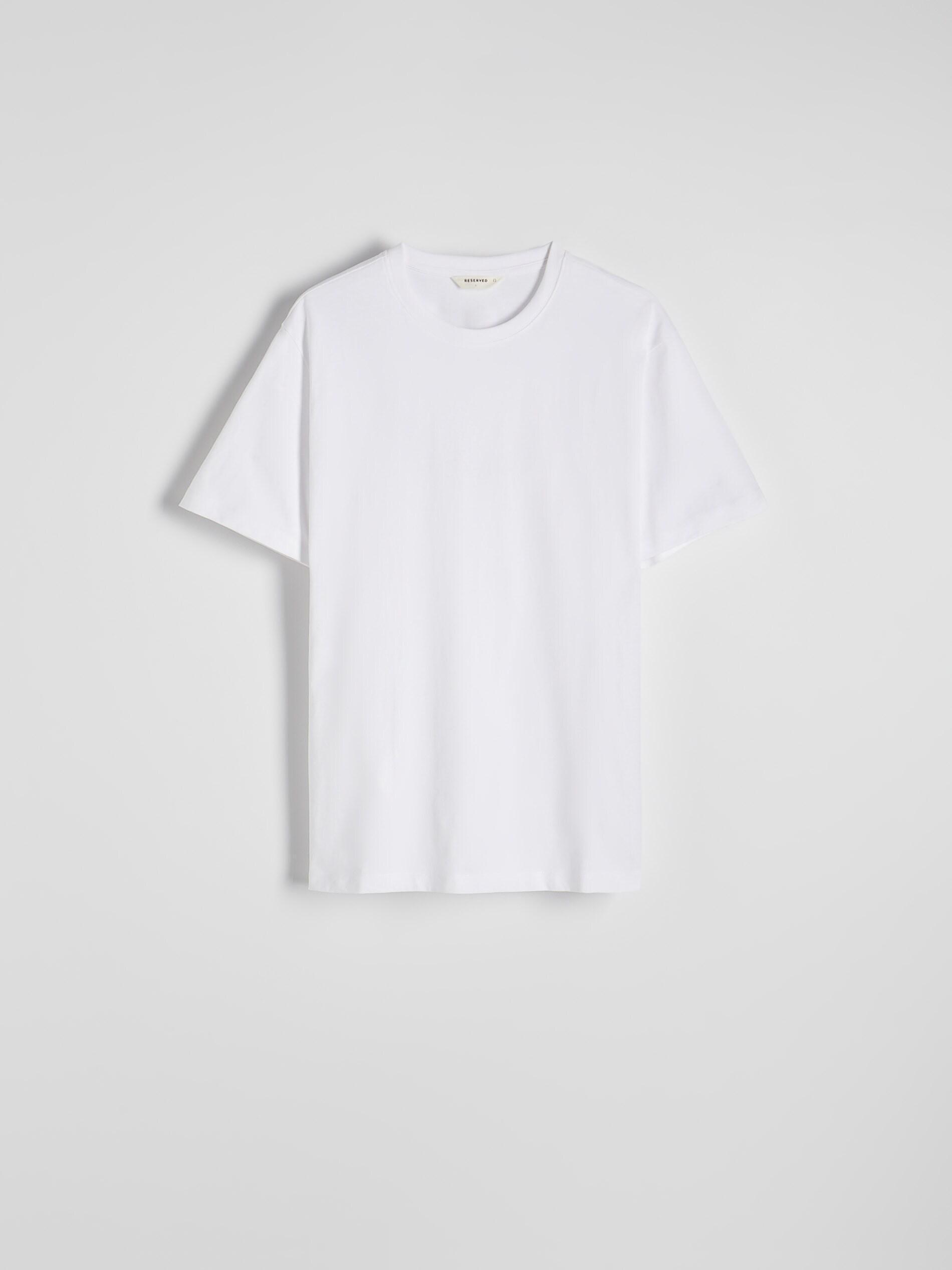 تيشيرت عادي قطن أبيض, White, large image number 6