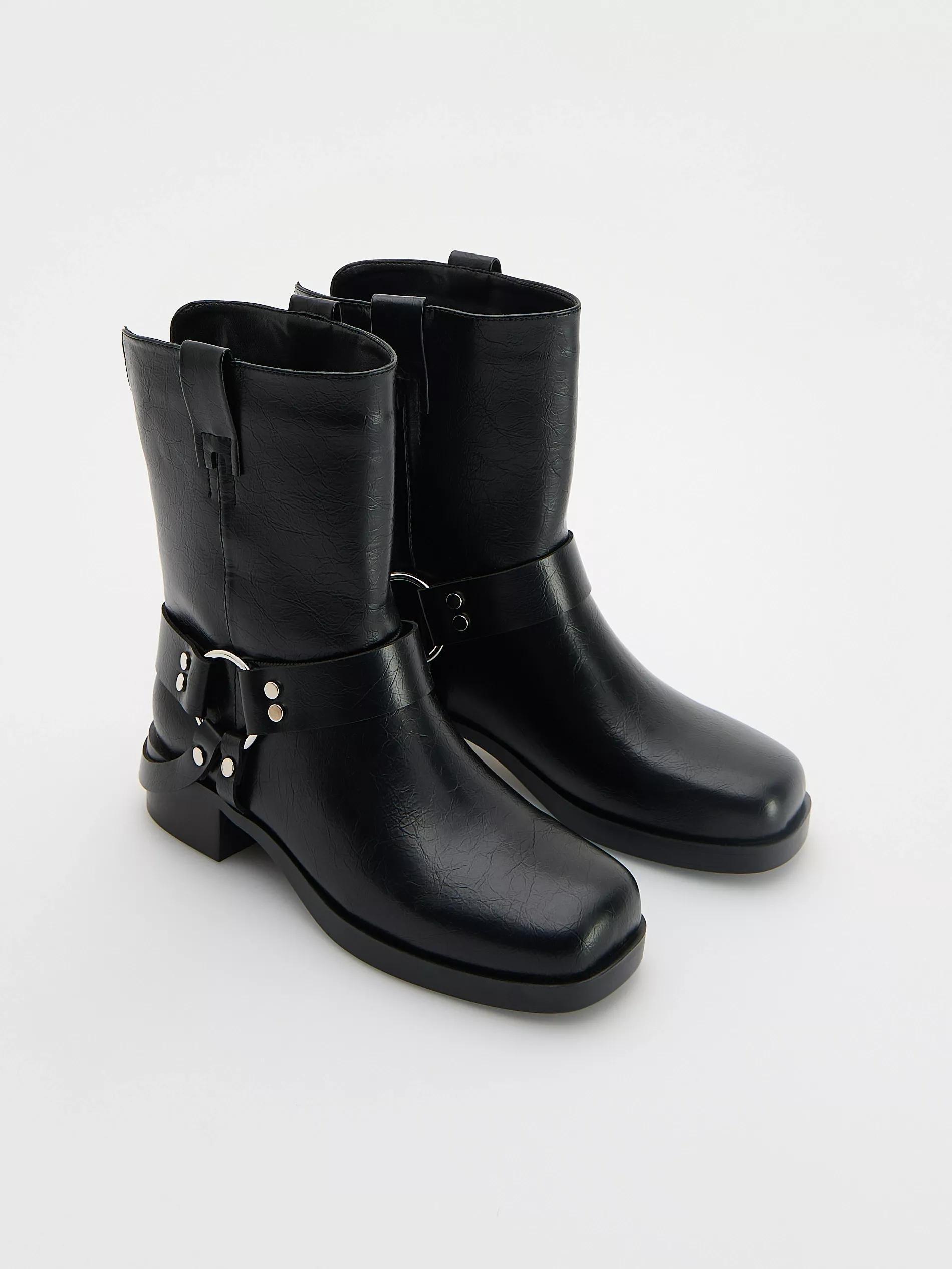 Black Ankle Boots, , large image number 1