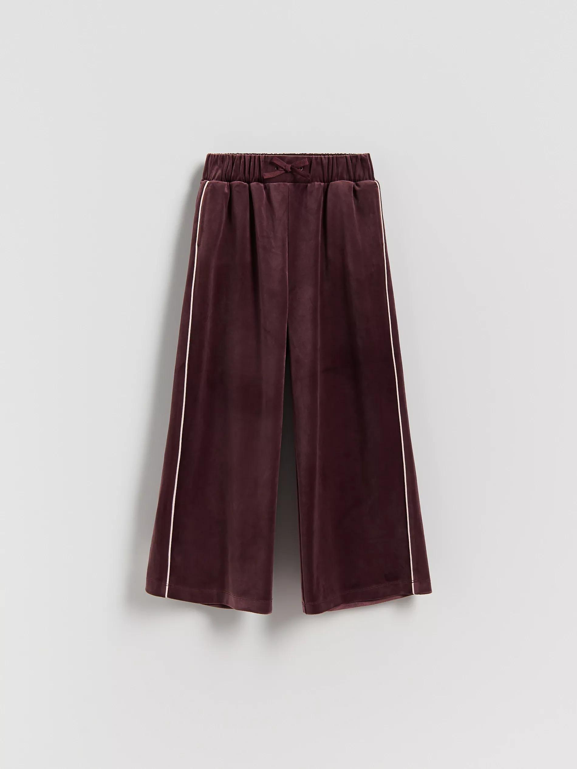 GIRLS` TROUSER S MAROON, Burgundy, medium