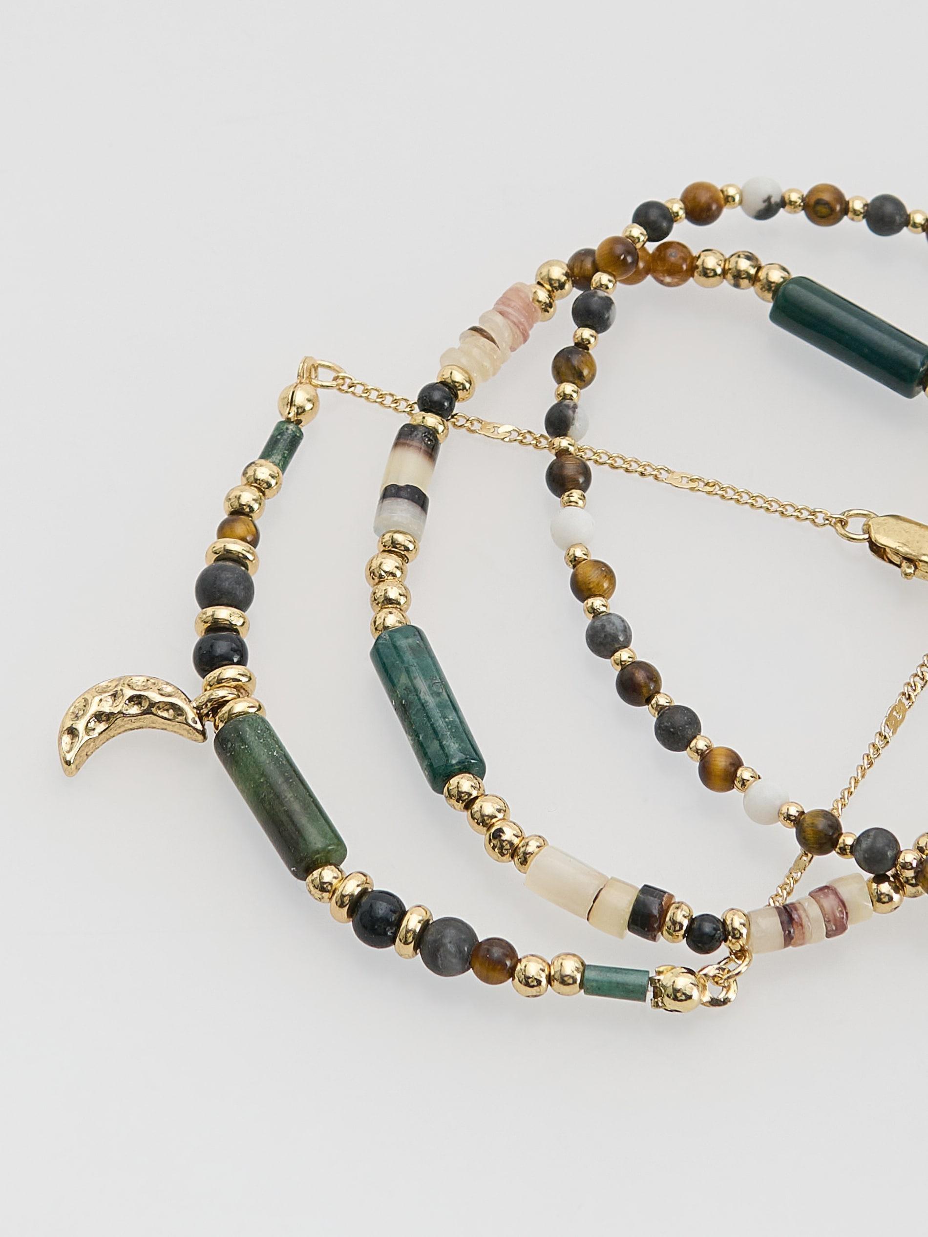 Multicolour Stone Bracelets Set, Multicolor, large image number 1