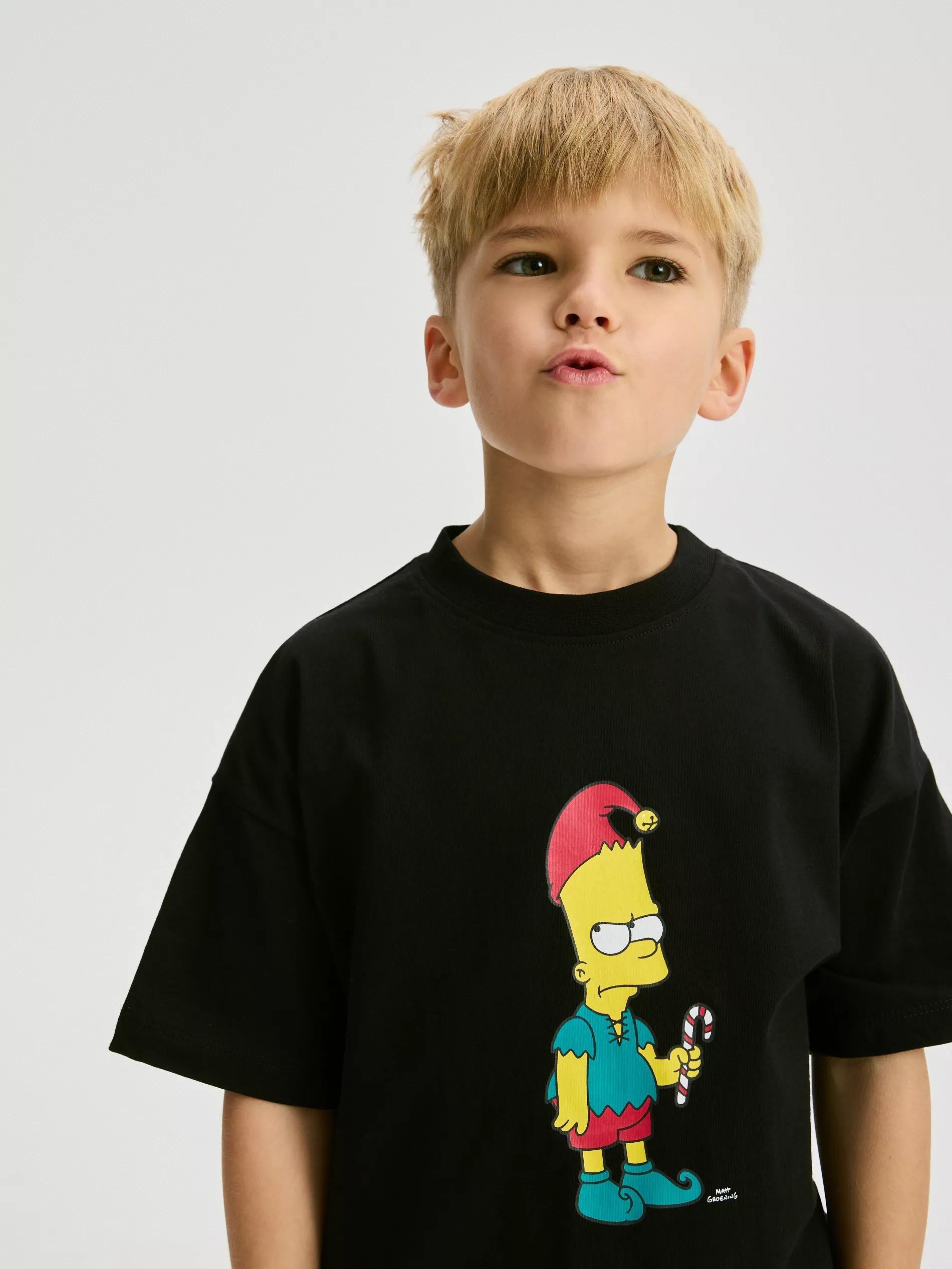 Black The Simpsons T-Shirt, Black, large image number 2