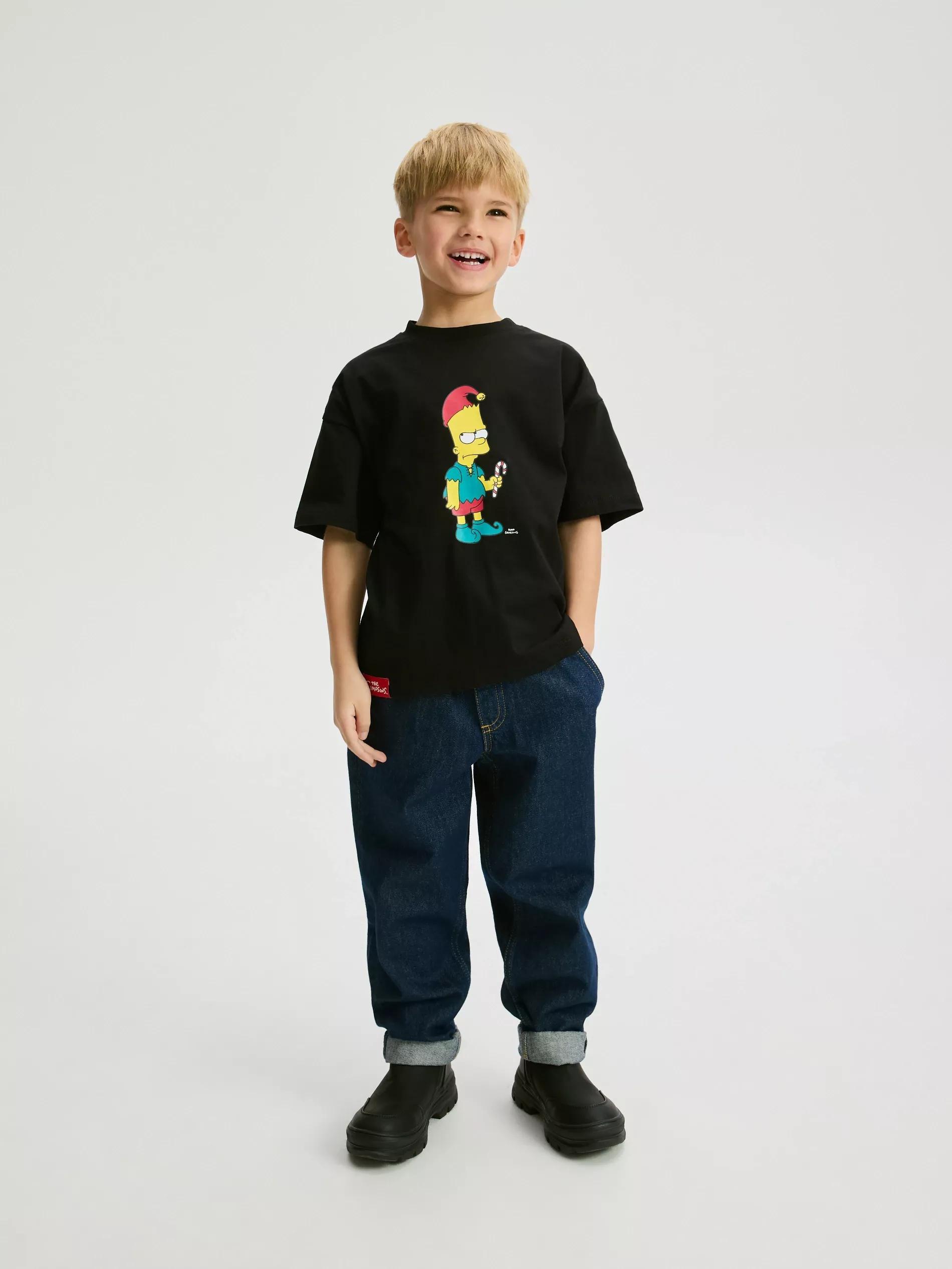 Black The Simpsons T-Shirt, Black, large image number 3