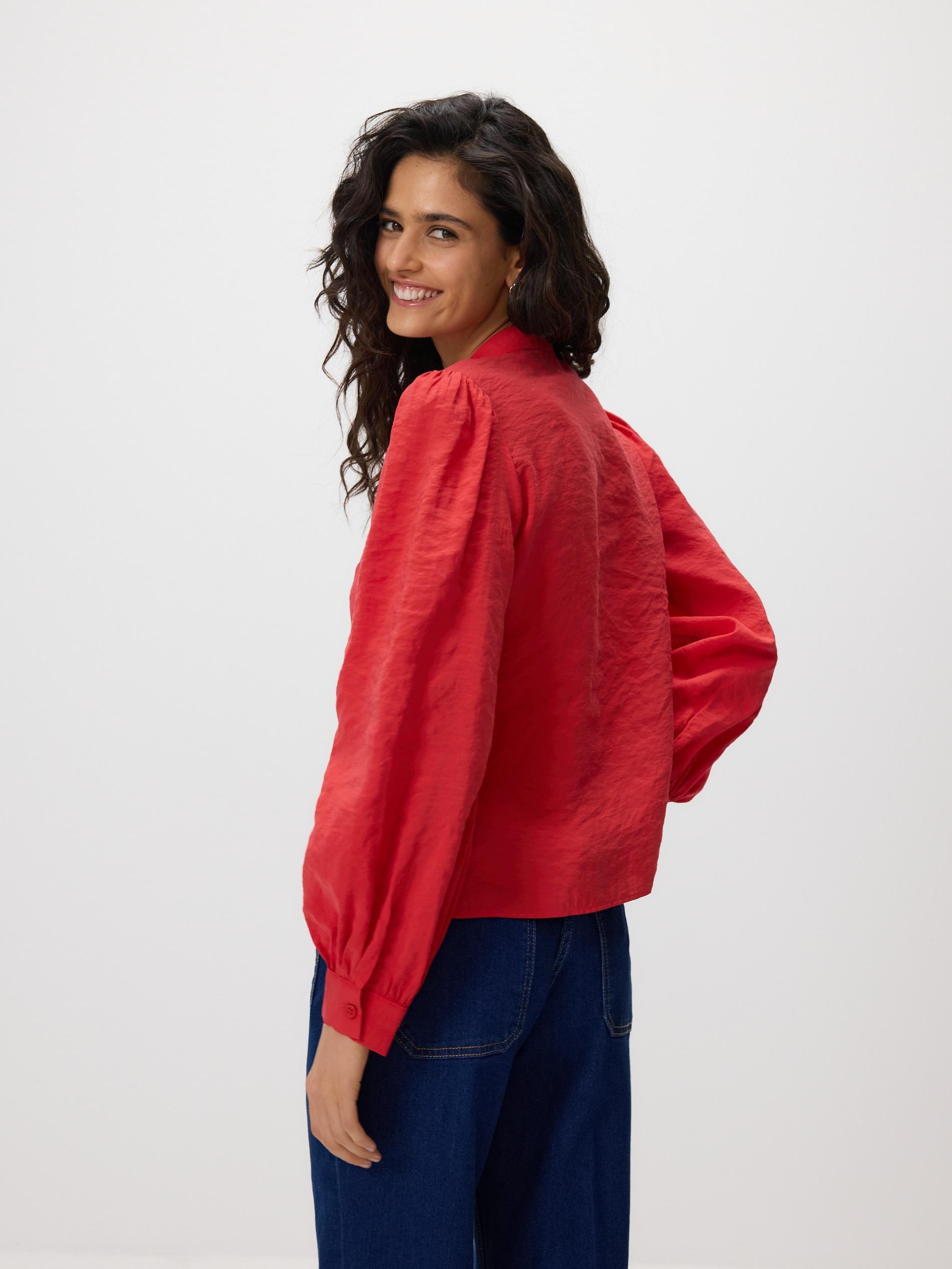 Red Modal Blend Shirt, Red, large image number 3