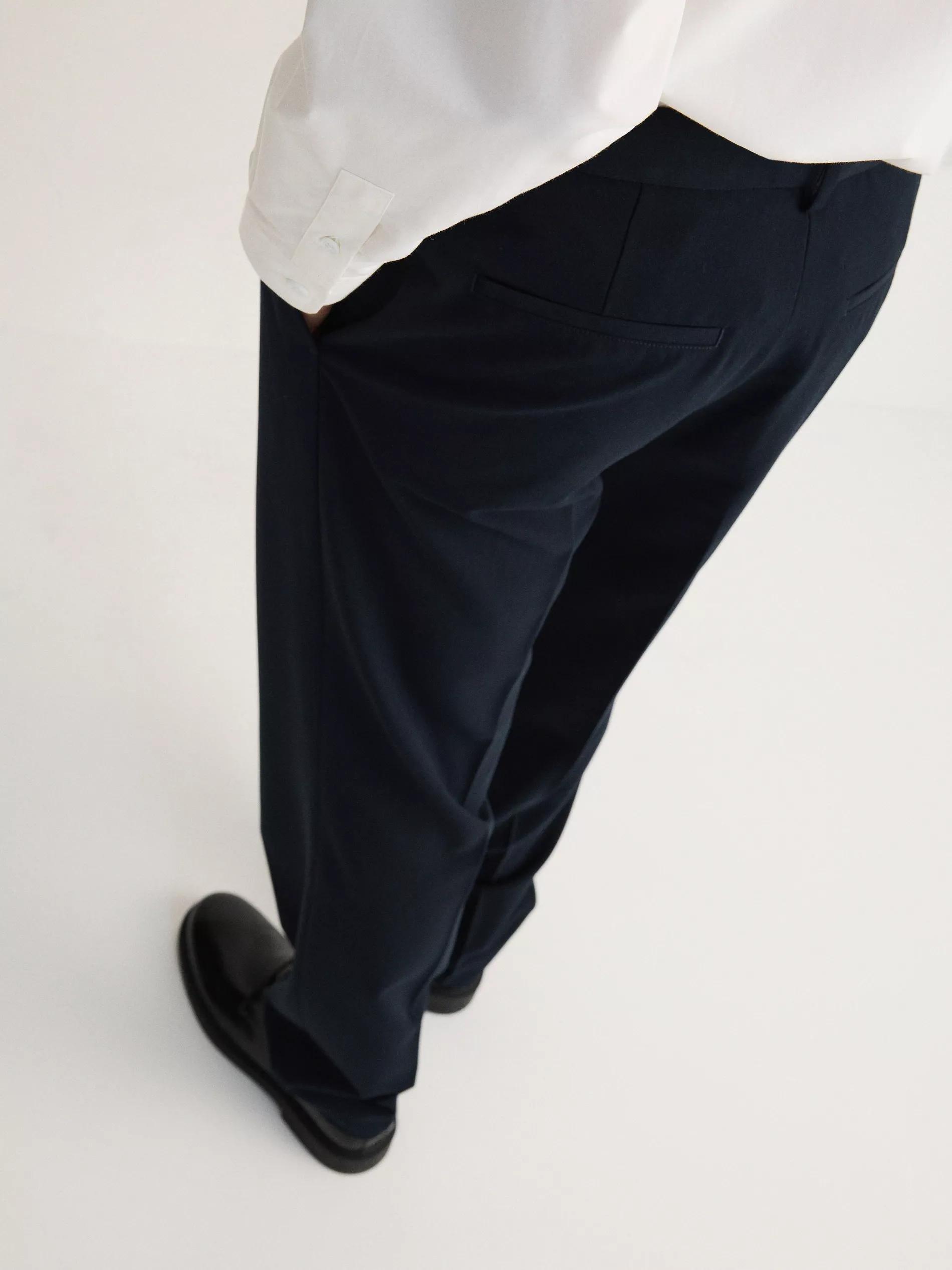 Navy Trousers, Navy, large image number 3