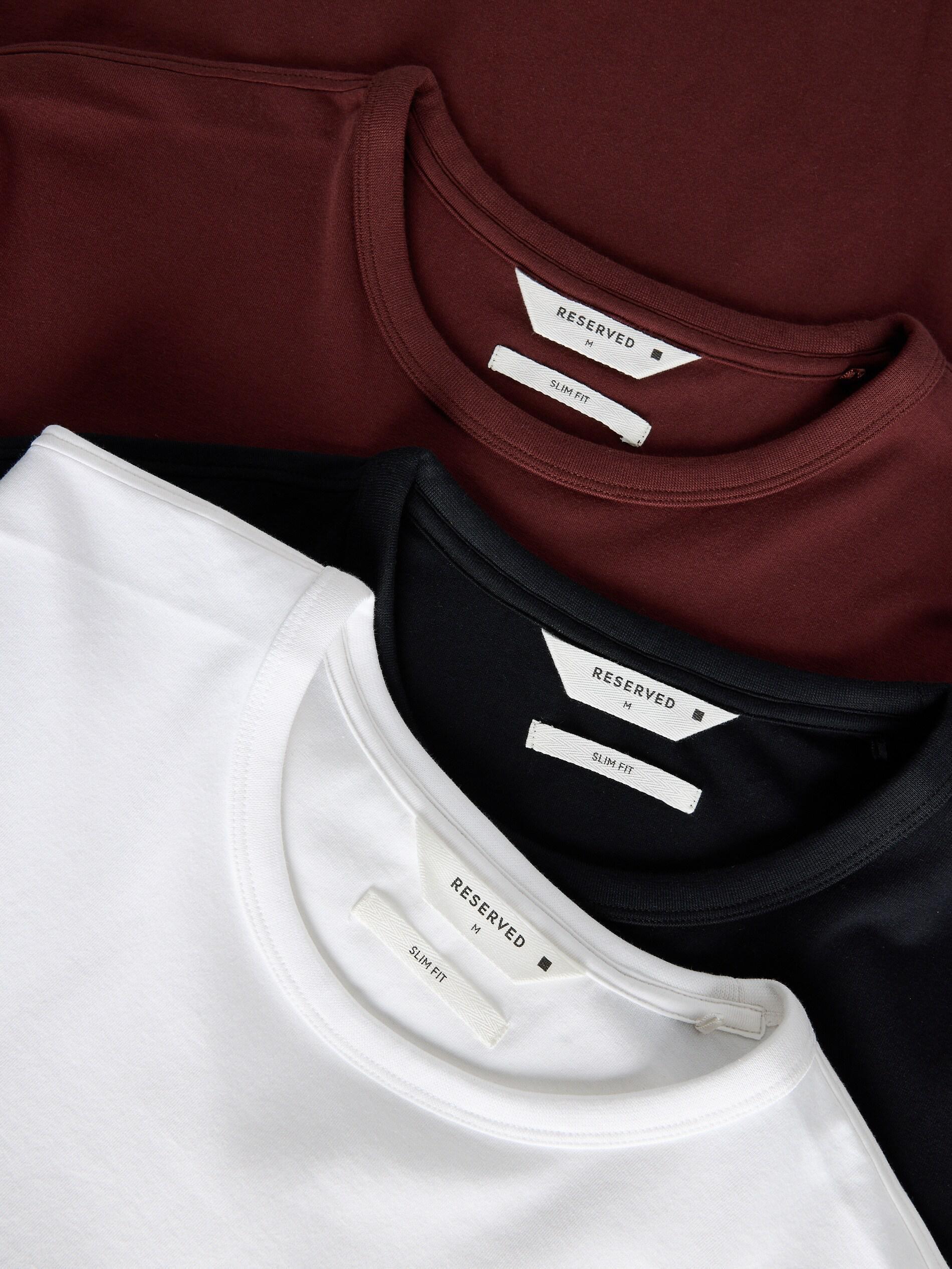 Black Slim Fit Cotton T-Shirt, Black, large image number 1