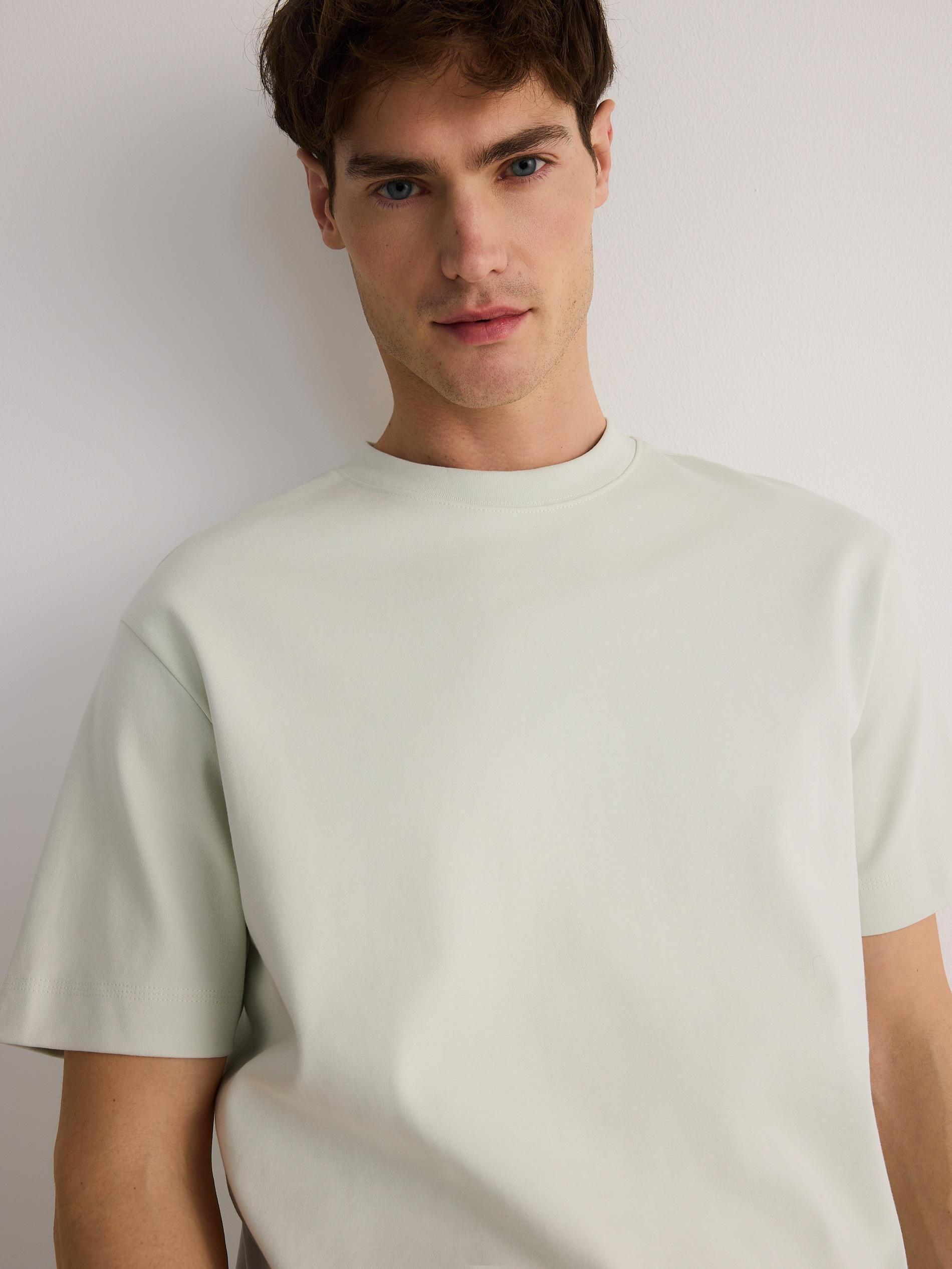 Green Boxy Cotton T-Shirt, Green, large image number 2