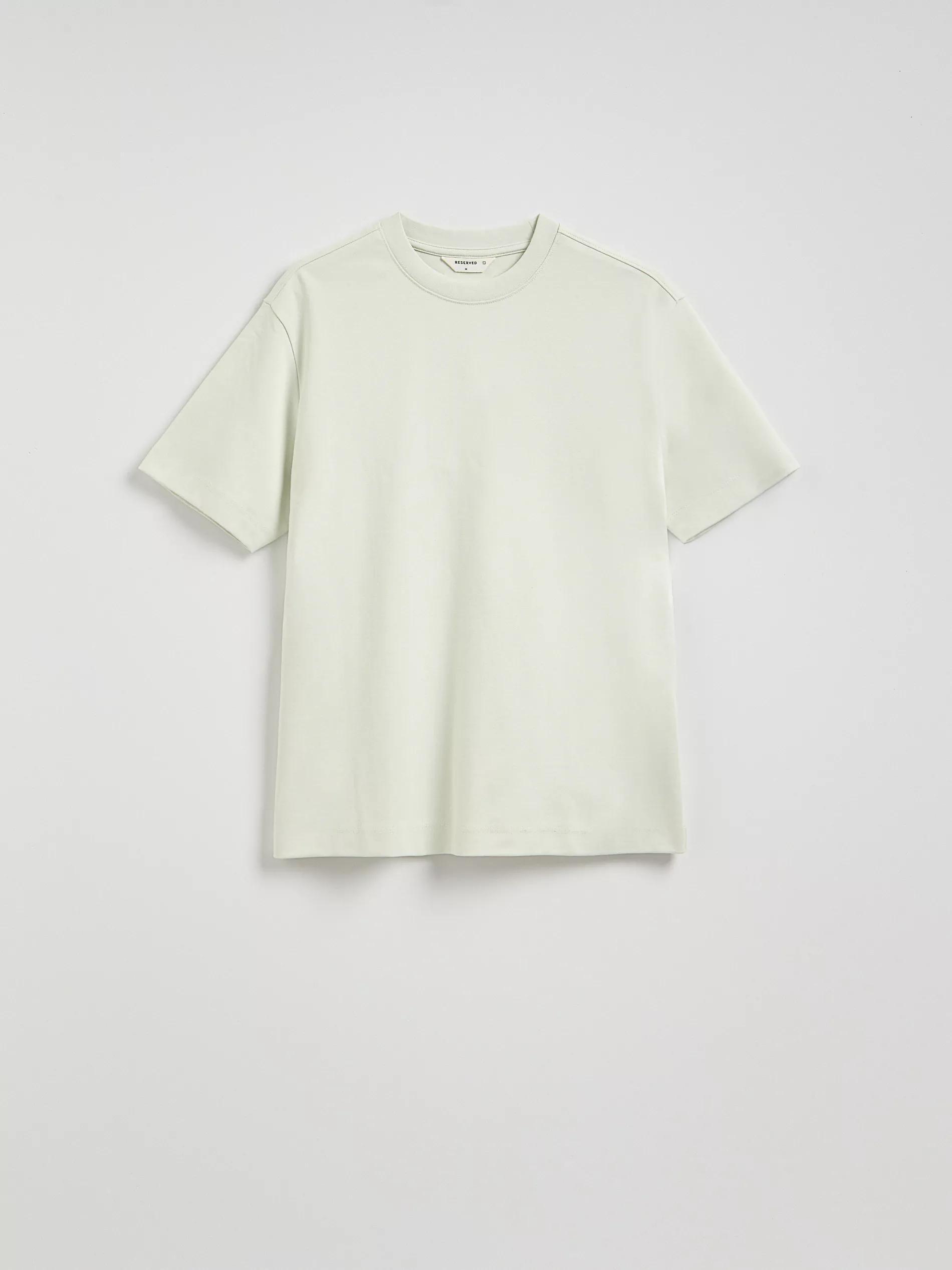 Green Boxy Cotton T-Shirt, Green, large image number 4