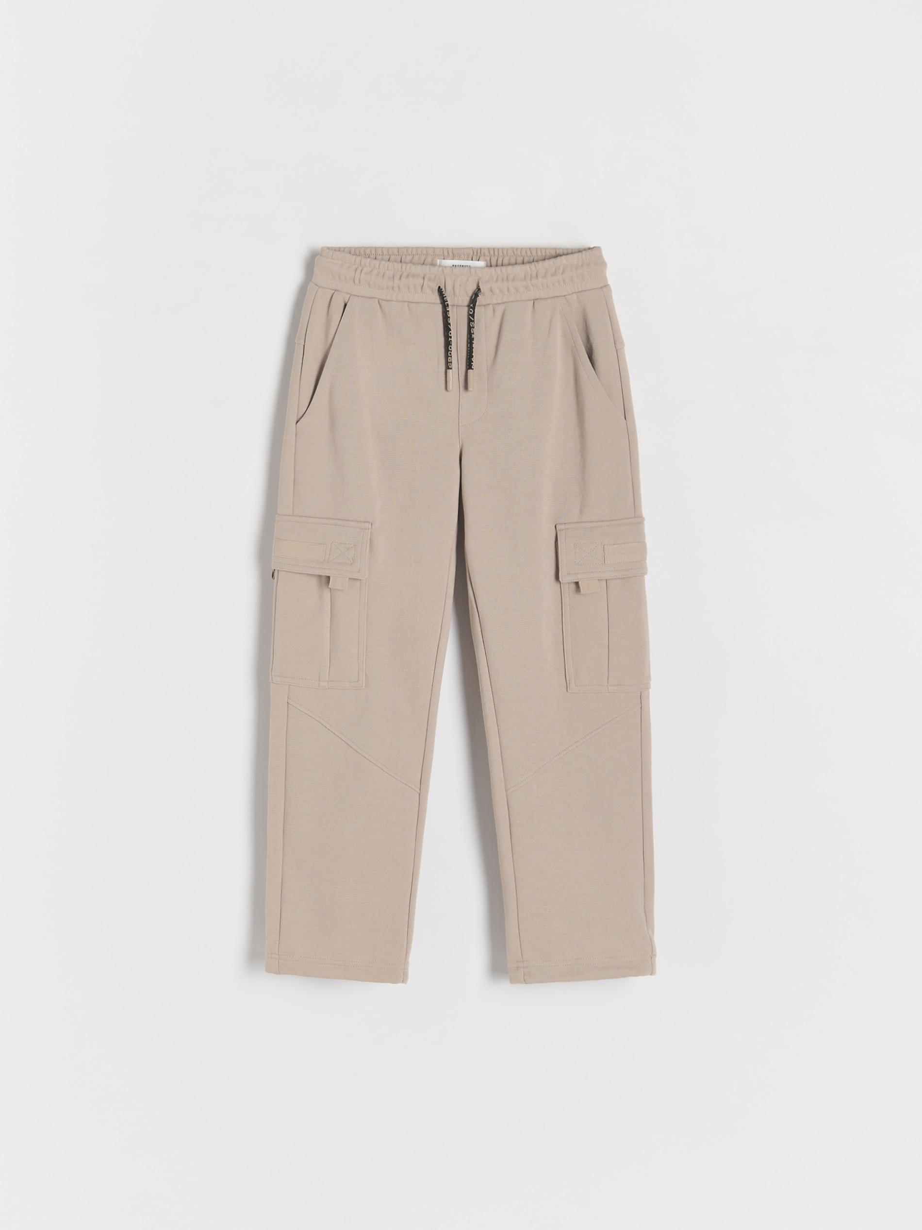 Beige Cargo Trousers, , large image number 2