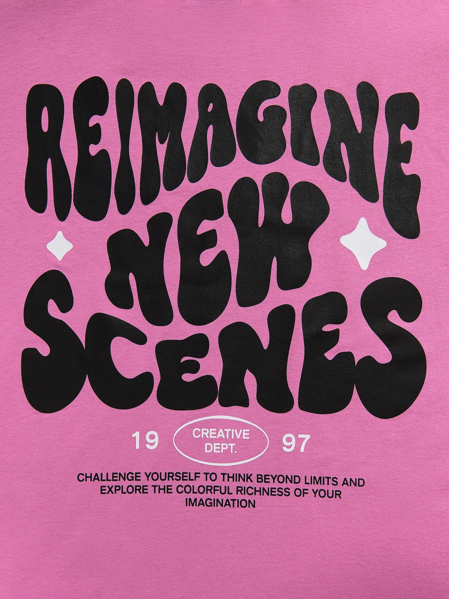 ORCHID T-shirt with print, Pink, medium