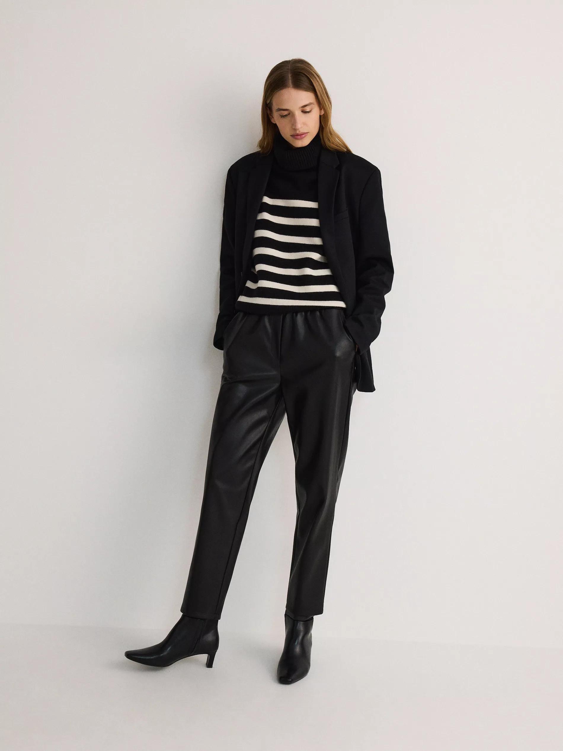 BLACK Jogger trousers, Black, large image number 1