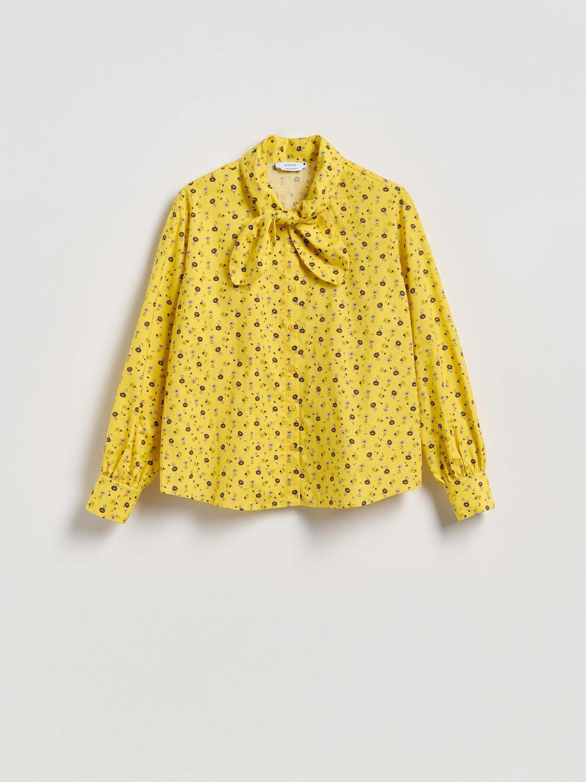 Yellow Floral Shirt, Yellow, large image number 3