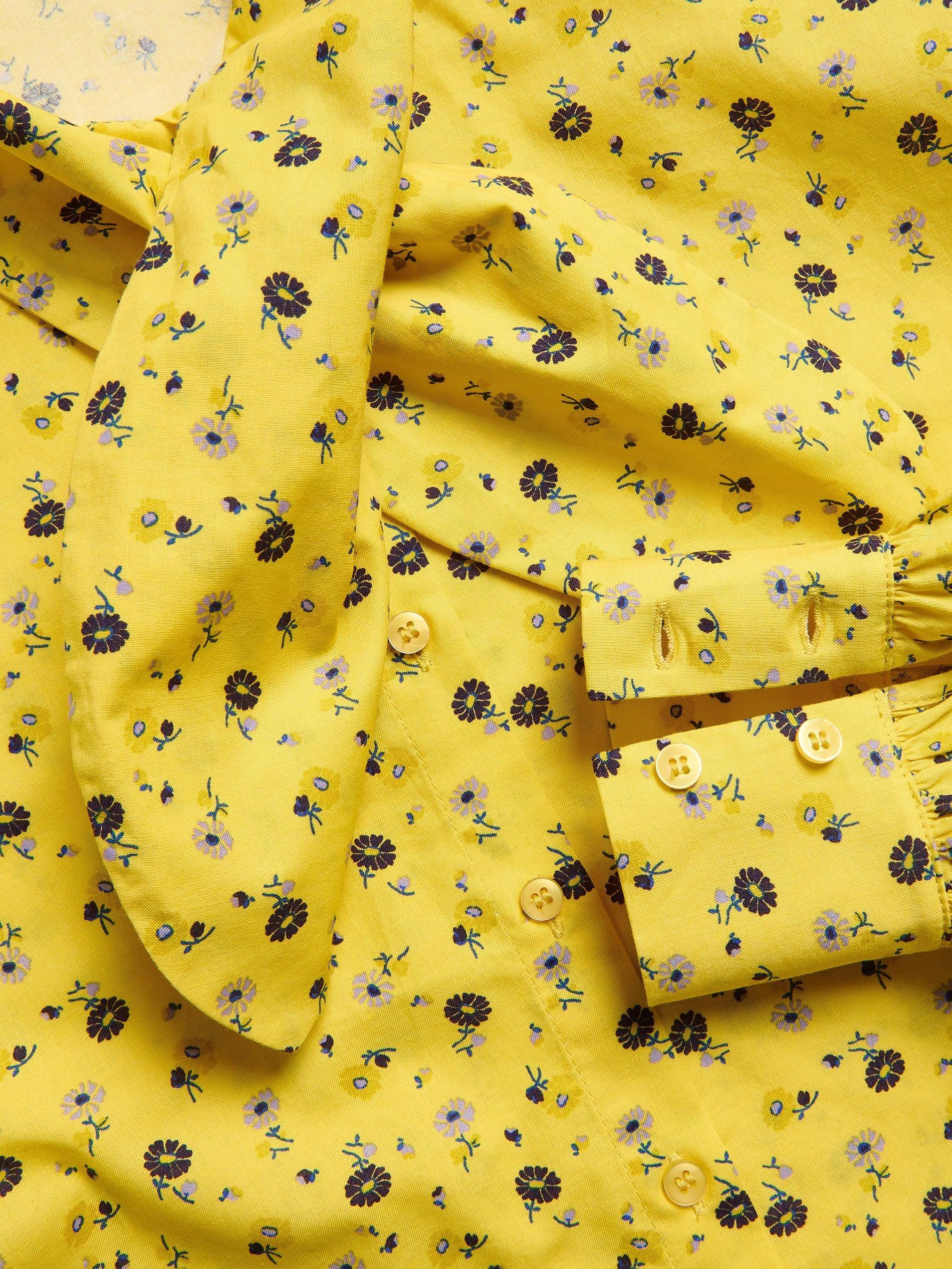 Yellow Floral Shirt, Yellow, large image number 4