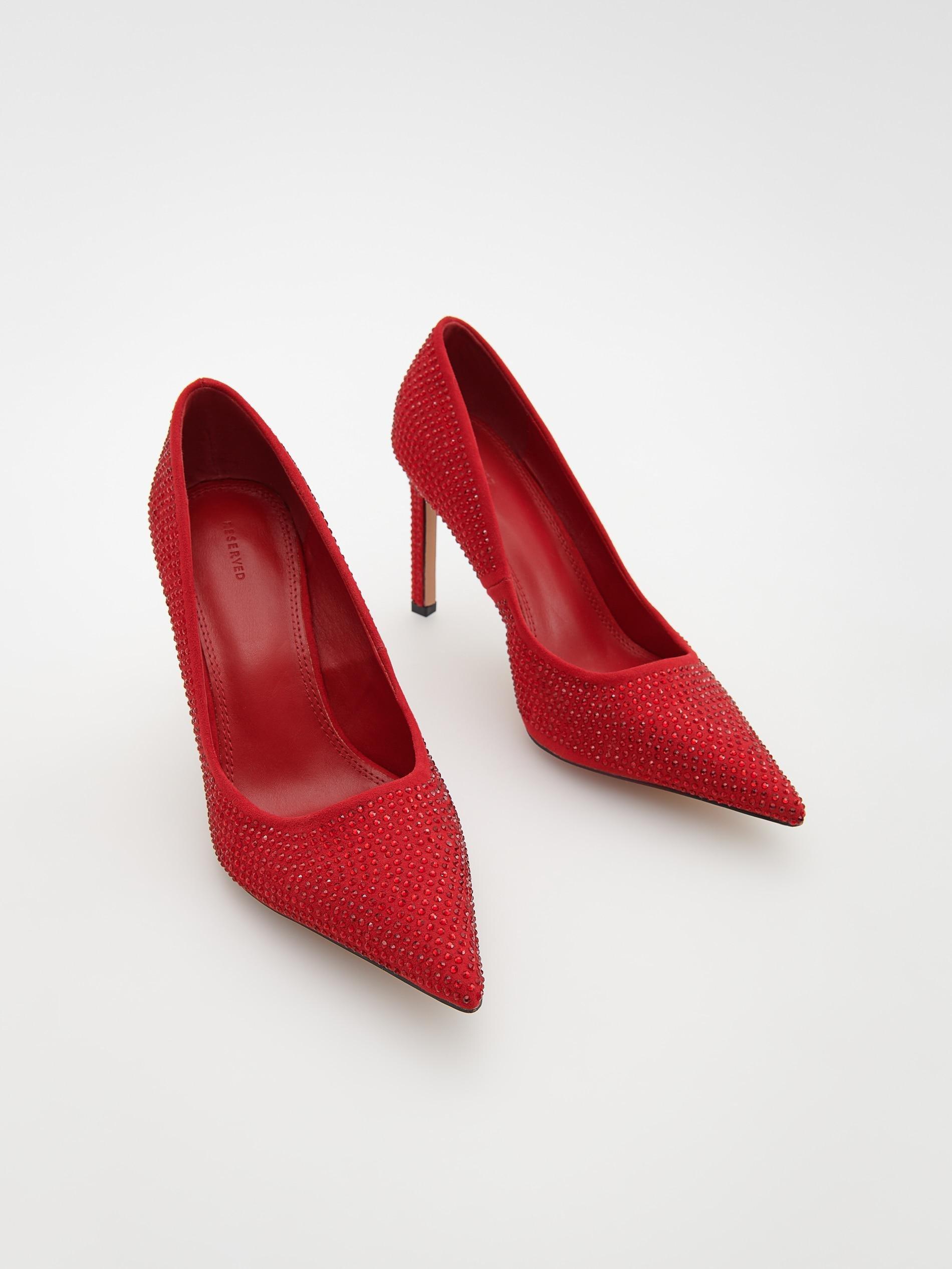 Red High Heels With Detailing, Women, , large image number 0