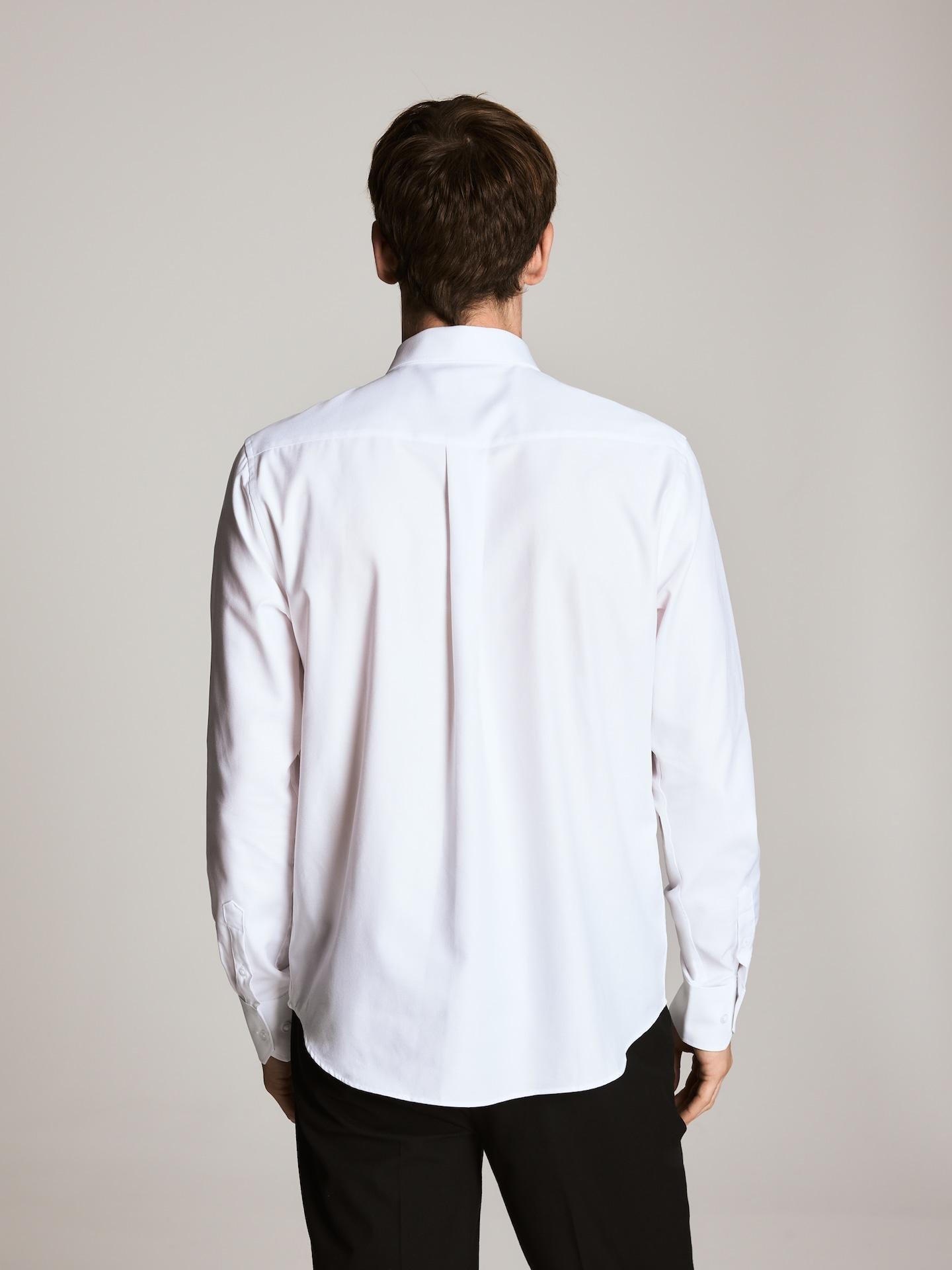 White Regular Fit Cotton Shirt, White, medium