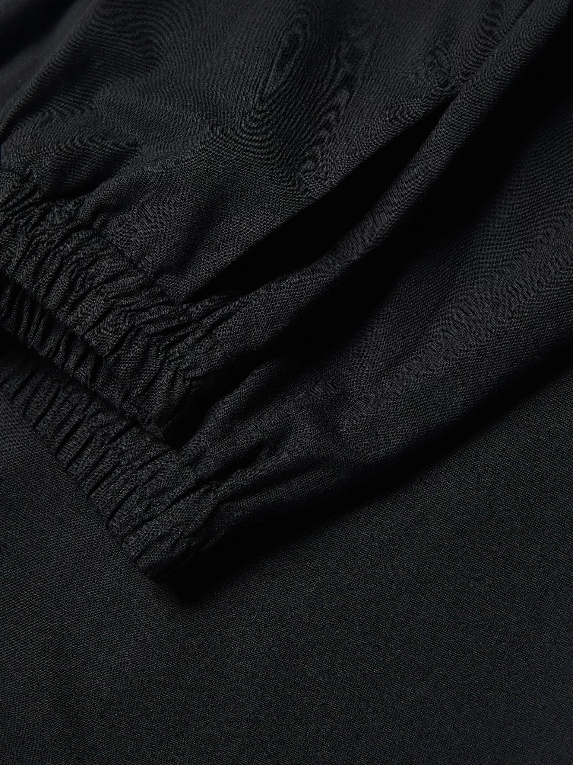 Black Wide Leg Trousers, , large image number 5