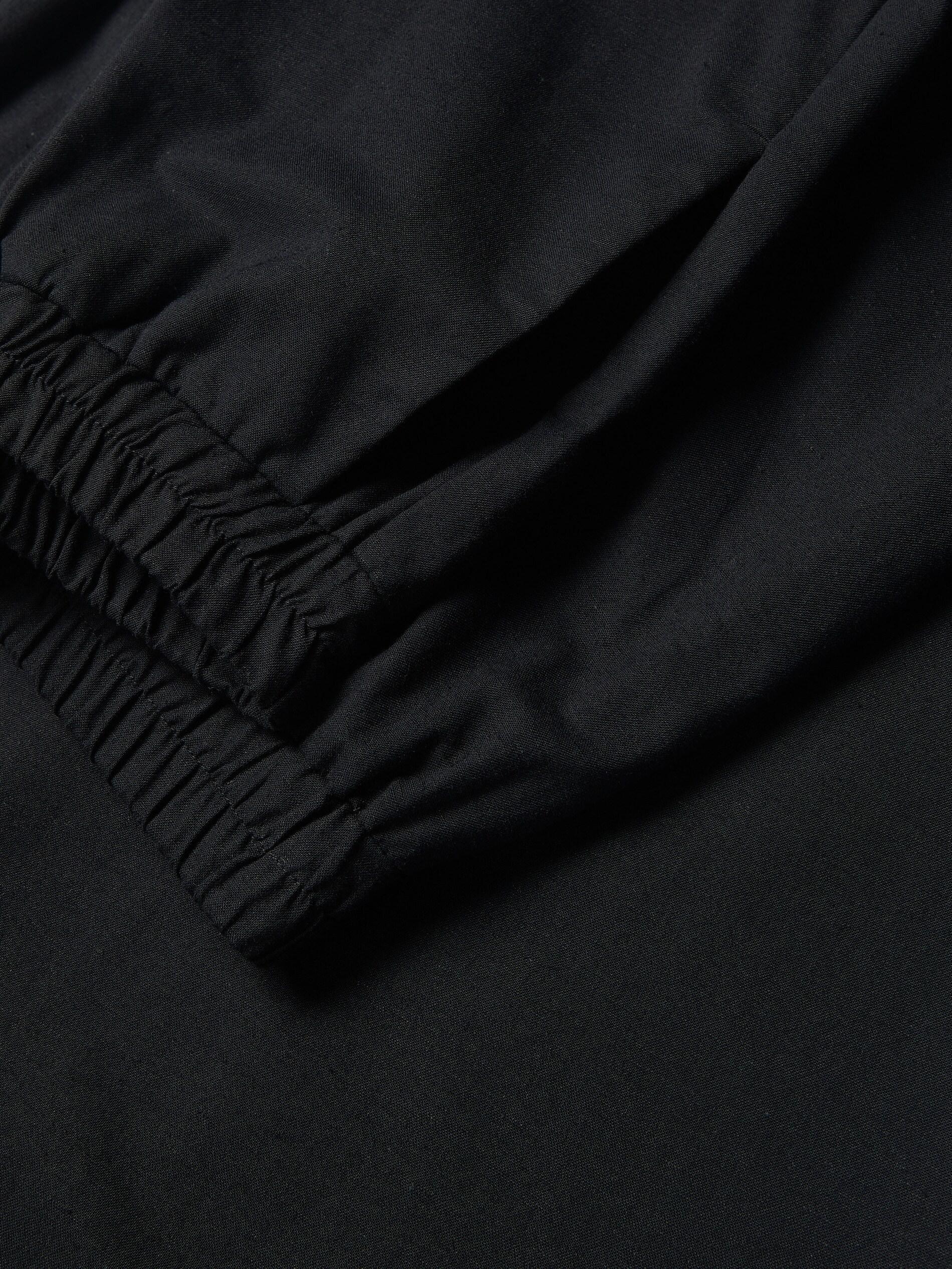 Black Wide Leg Trousers, Black, large image number 5