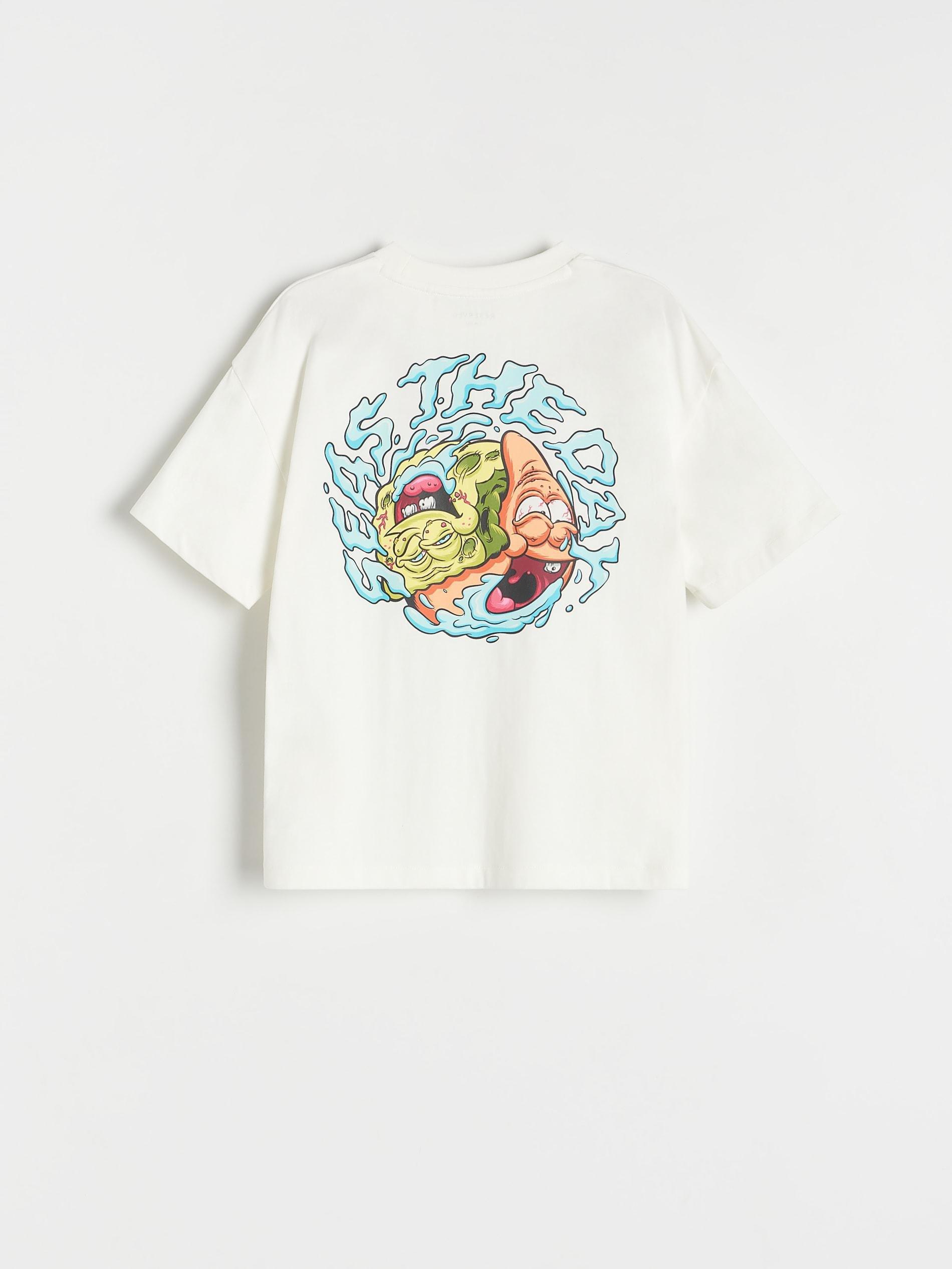Cream Relaxed T-Shirt, Kids Boys, , large image number 2