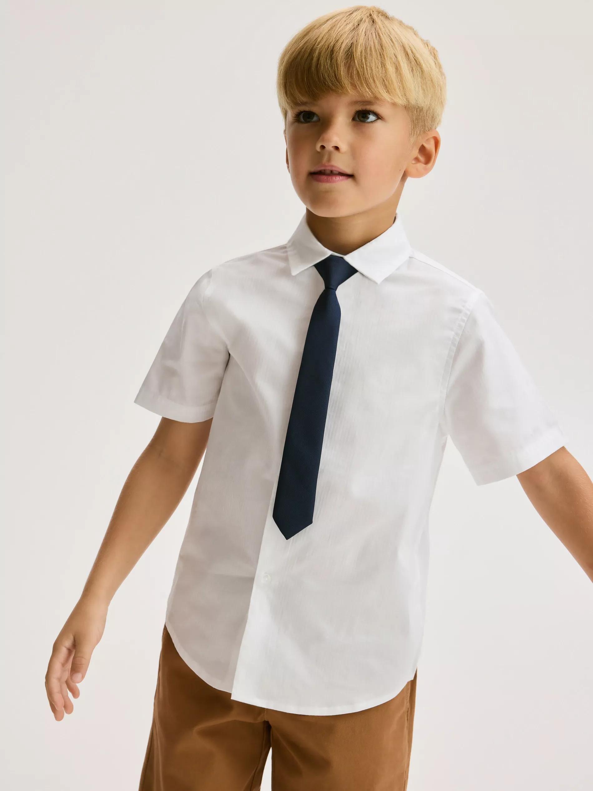 WHITE Shirt with tie, White, large image number 3