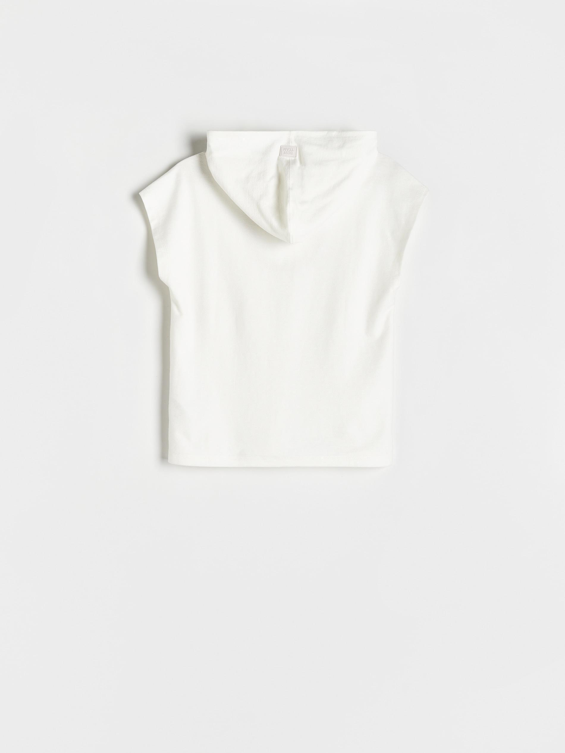 Cream Oversized Hooded T-Shirt, Kids Boys, , large image number 3