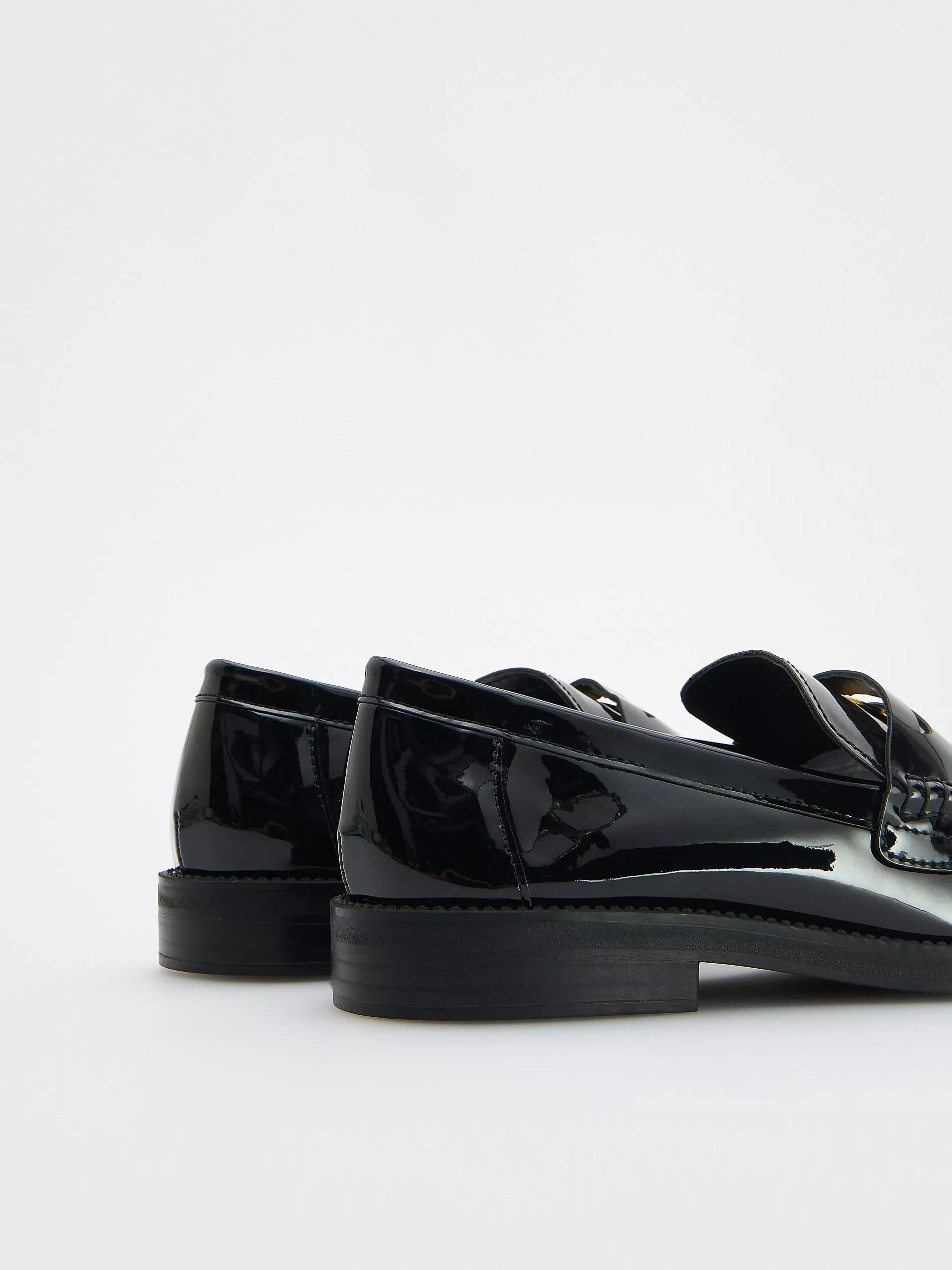Black Patent Loafers, Black, large image number 3
