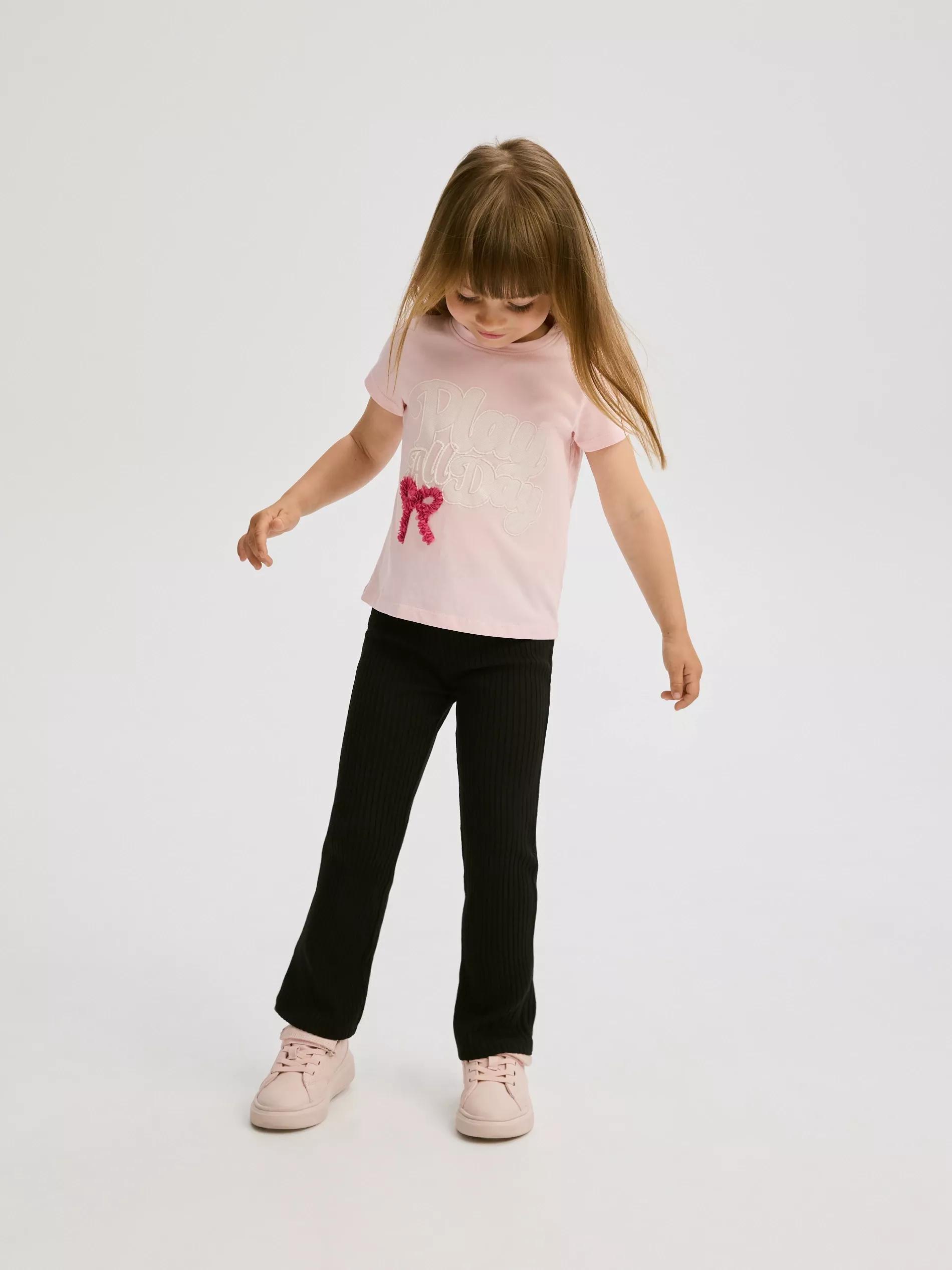 BLACK Ribbed flare trousers, Black, large image number 0