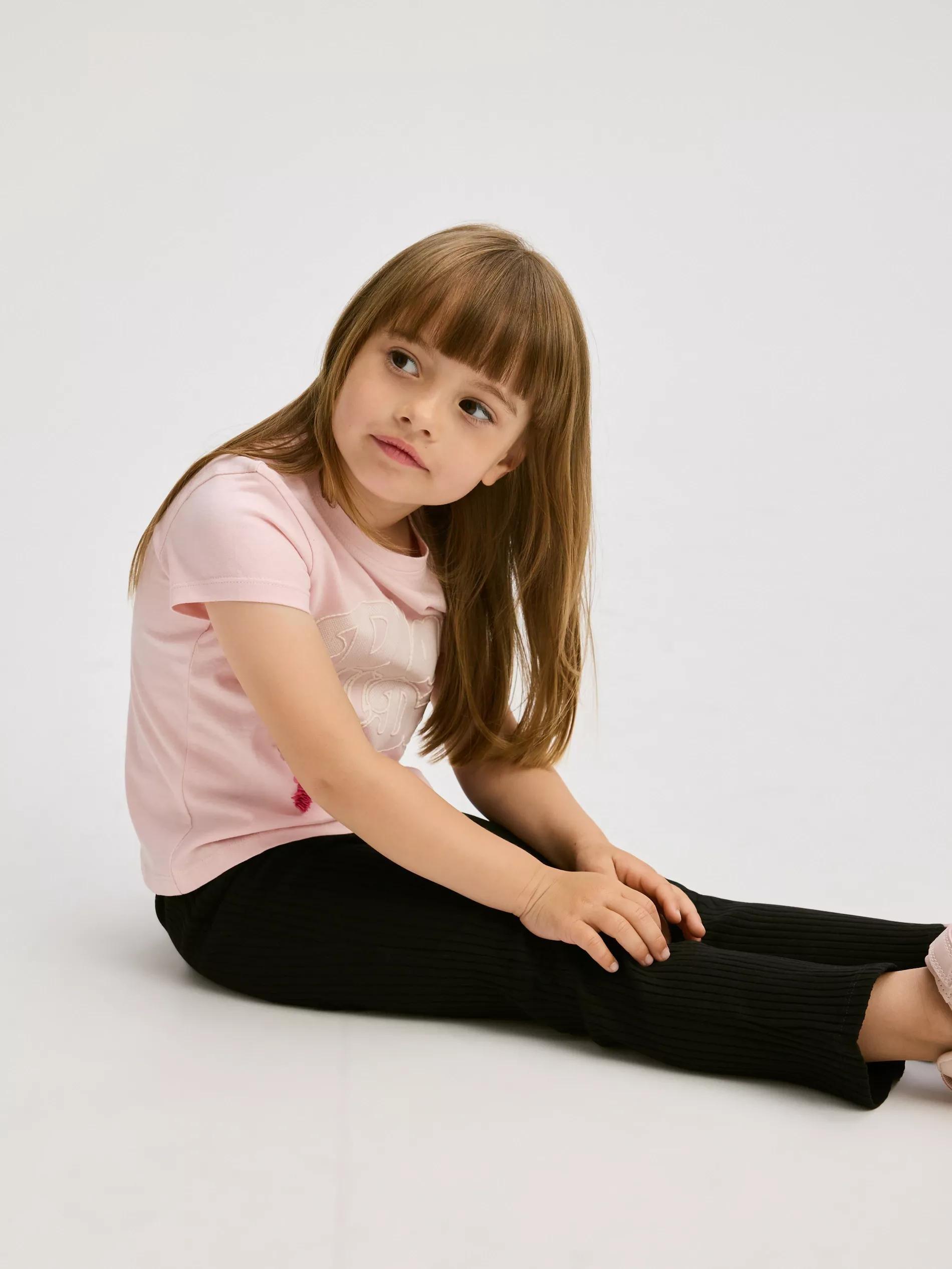 BLACK Ribbed flare trousers, Black, large image number 2