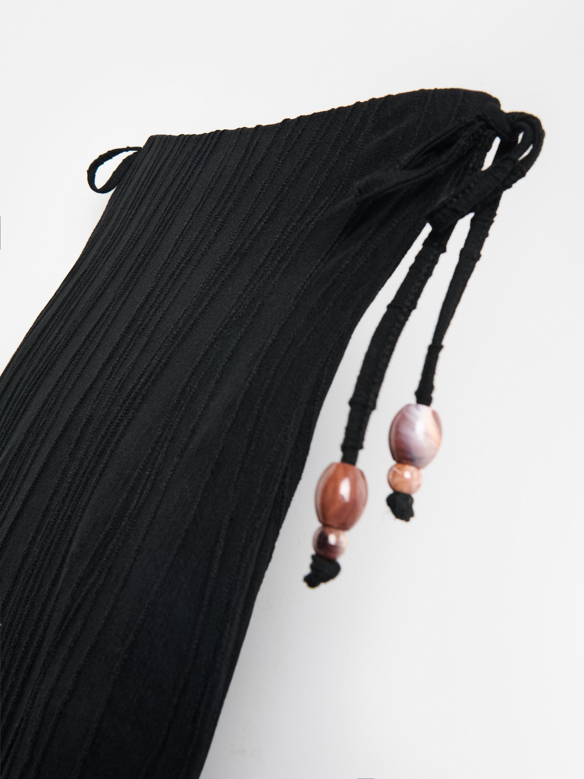 Black Structural Jersey Skirt, Black, large image number 5