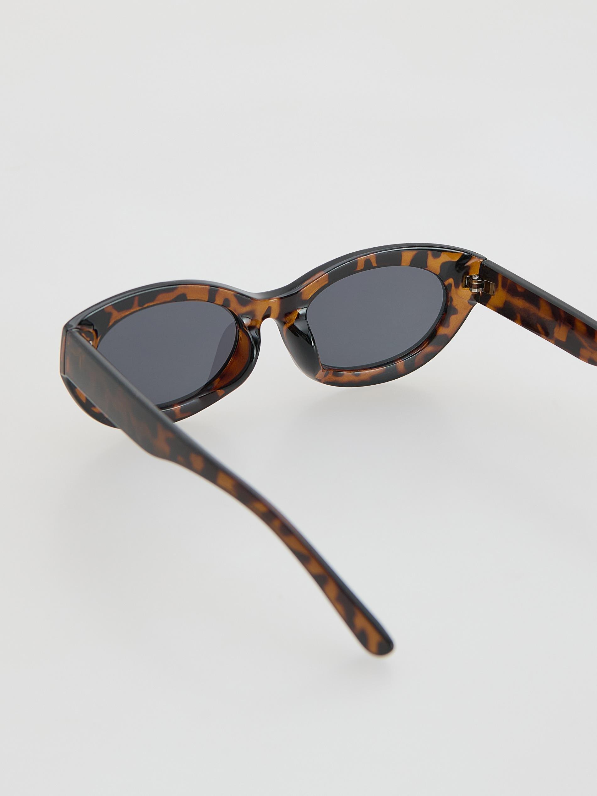 Brown Sunglasses With Case, Brown, medium