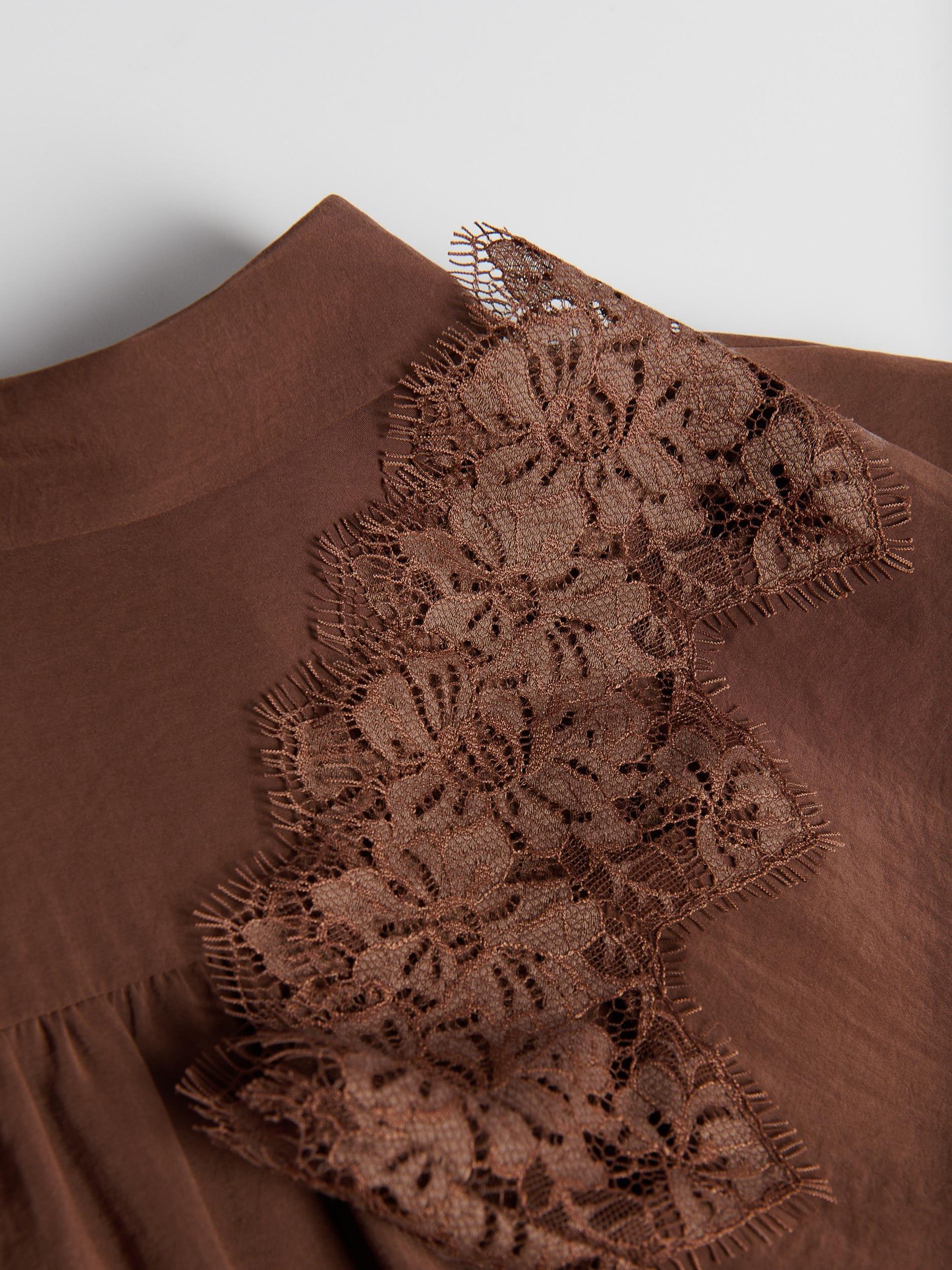 Brown Modal Blend Shirt, Brown, large image number 4