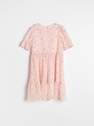 Reserved - Pastel Pink Floral Print Midi Dress
