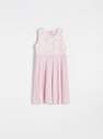 Reserved - Pastel Pink Dress With Pleated Bottom