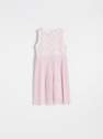 Reserved - Pastel Pink Dress With Pleated Bottom