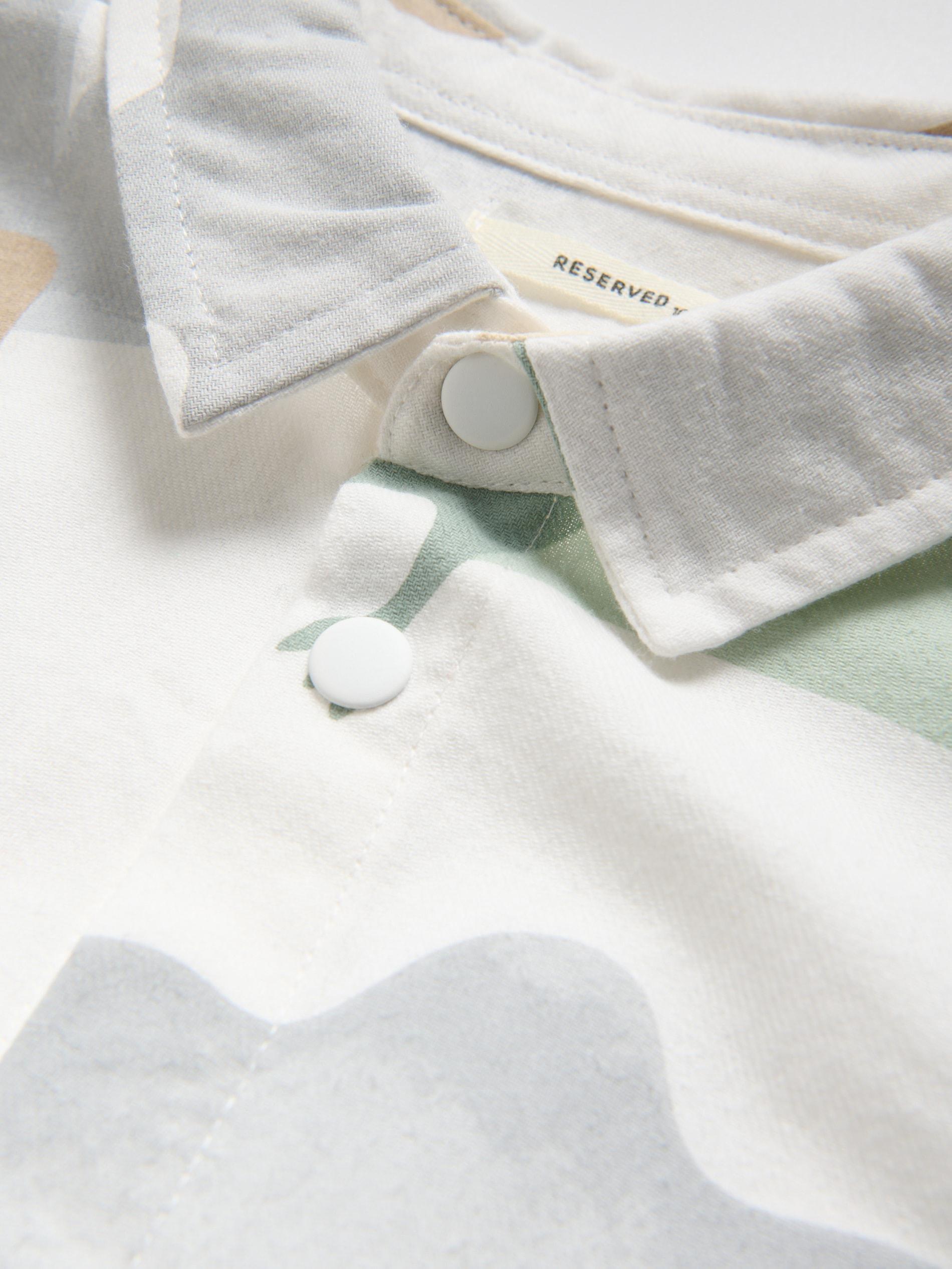 Cream Cotton Shirt, , large image number 1