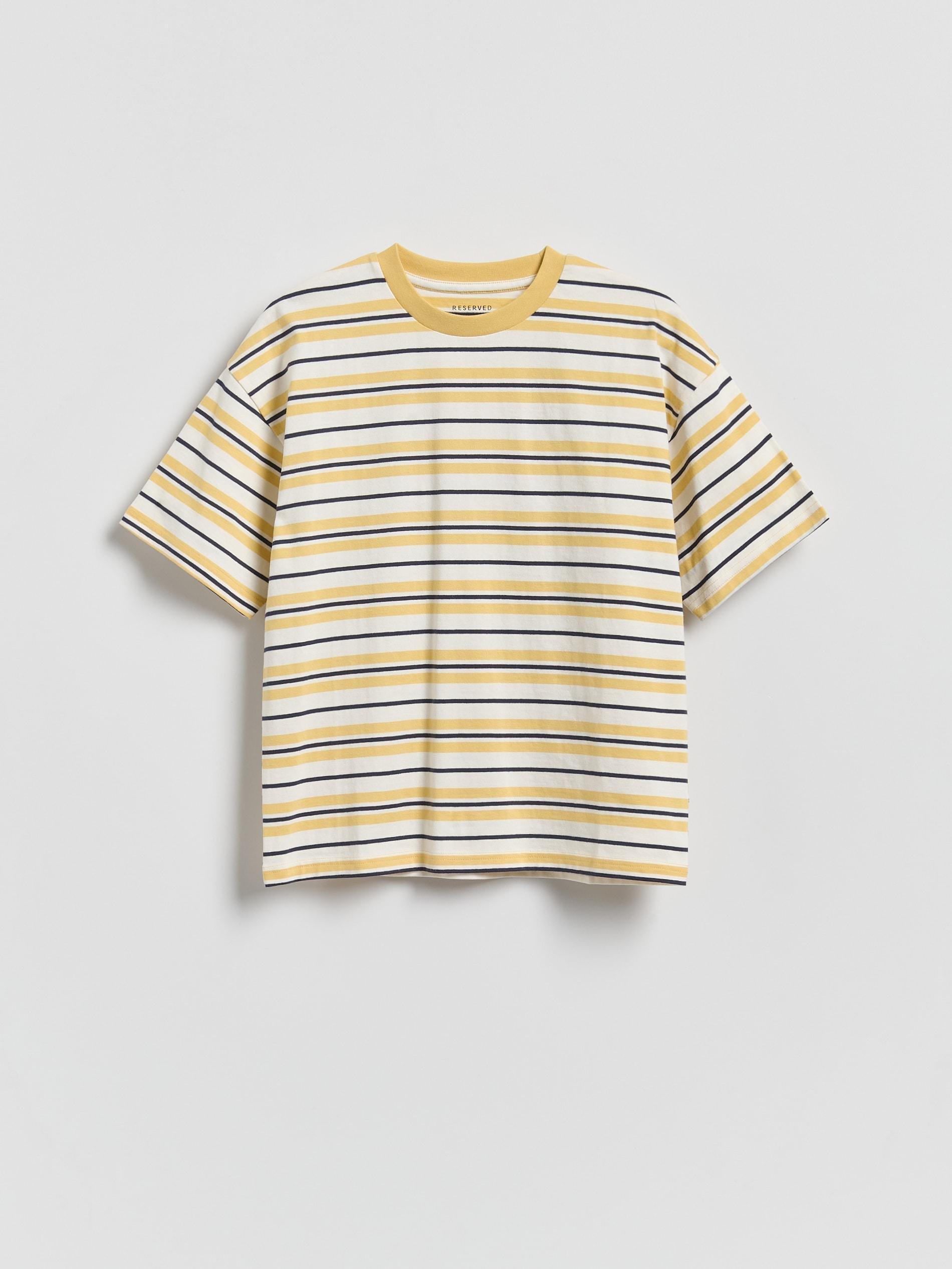 Yellow Stripe T-Shirt, Yellow, large image number 1