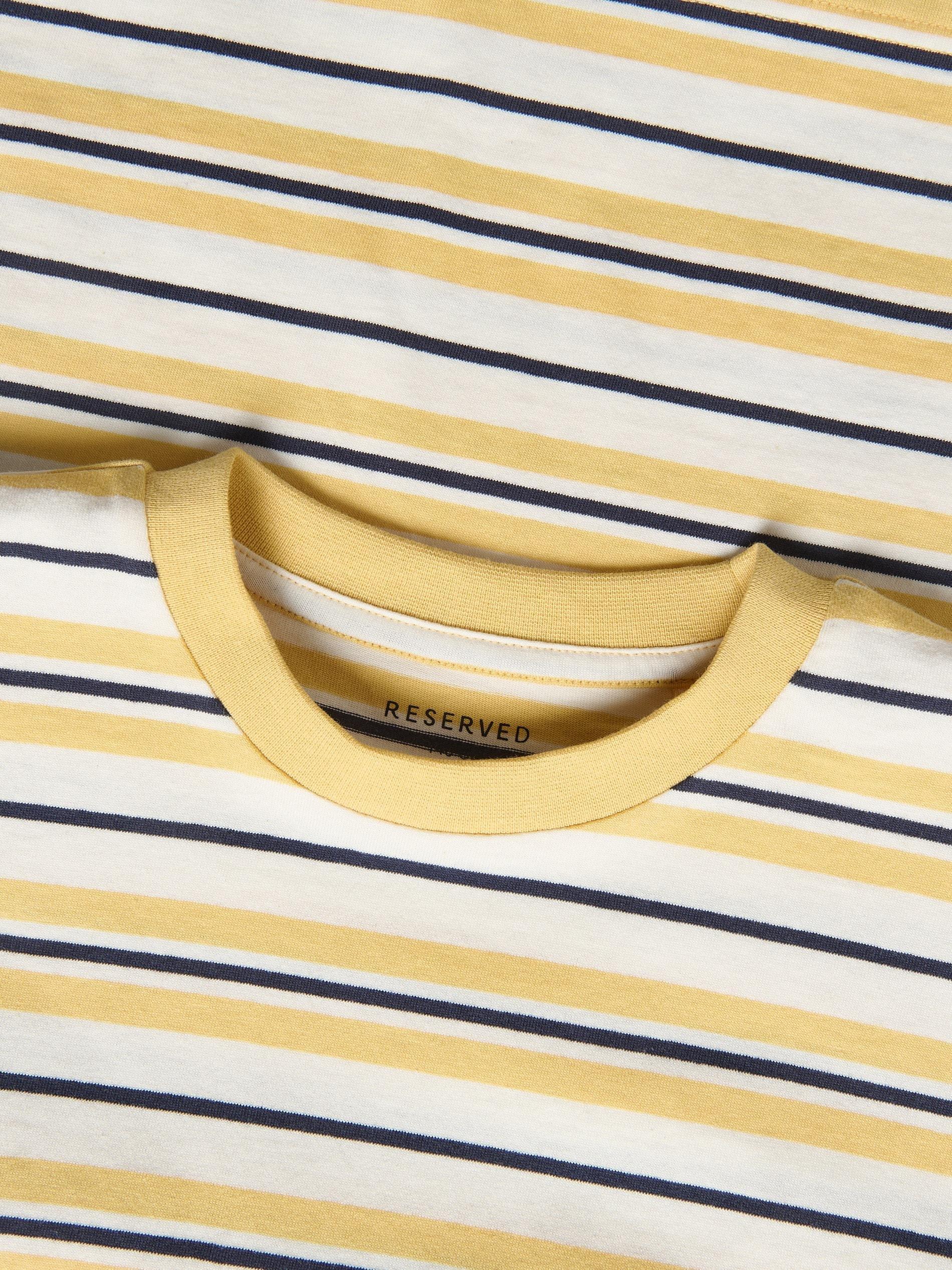 Yellow Stripe T-Shirt, Yellow, medium