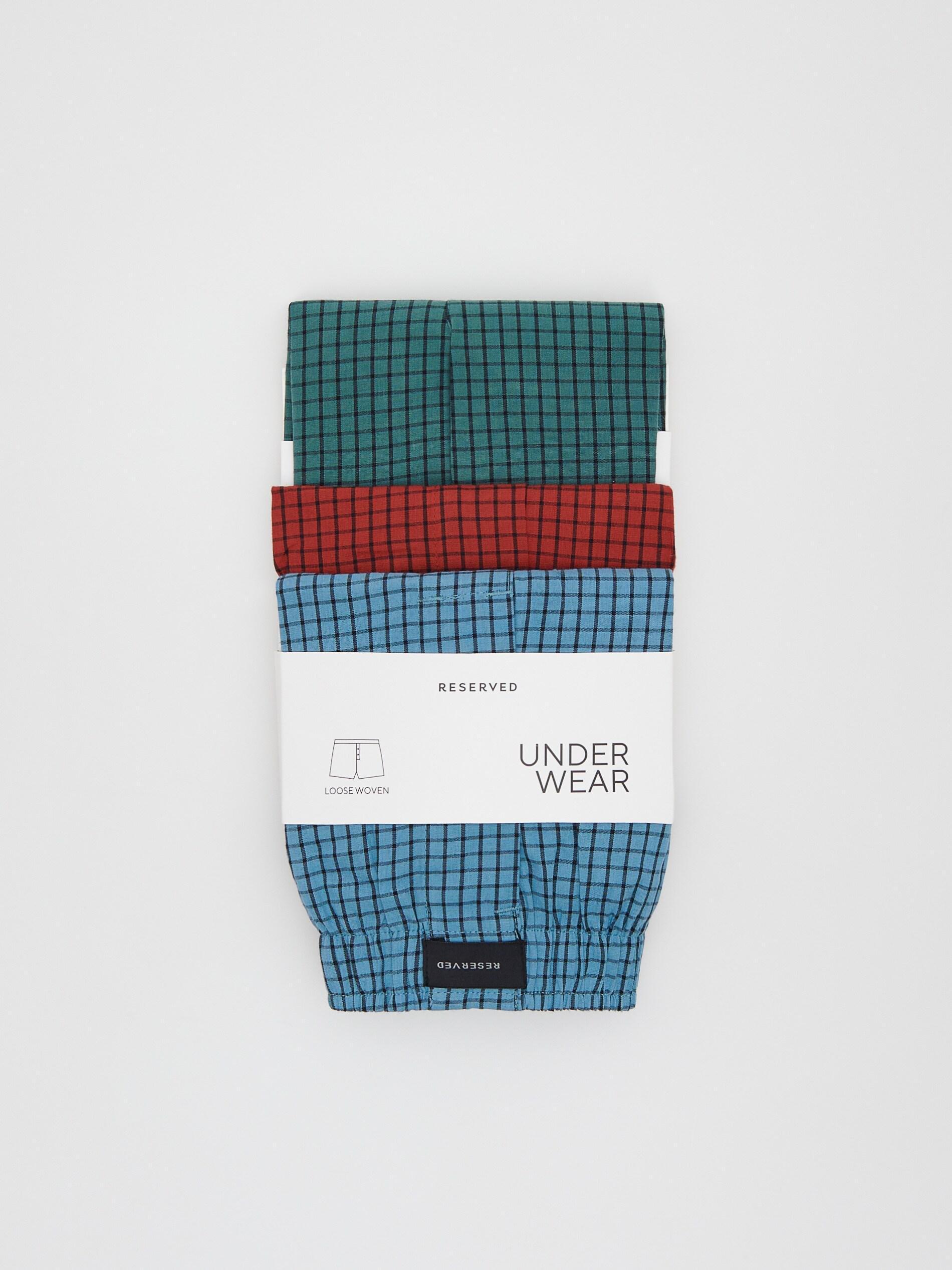 Turquoise Loose Boxers 3 Pack, , large image number 1