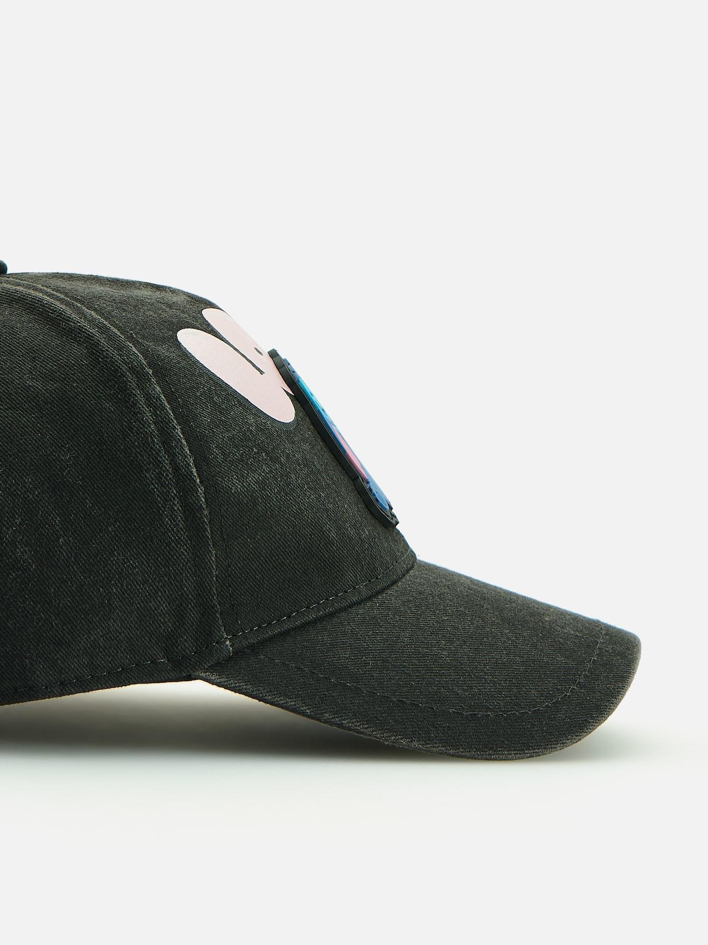 GIRLS` PEAKED C AP BLACK, Black, medium