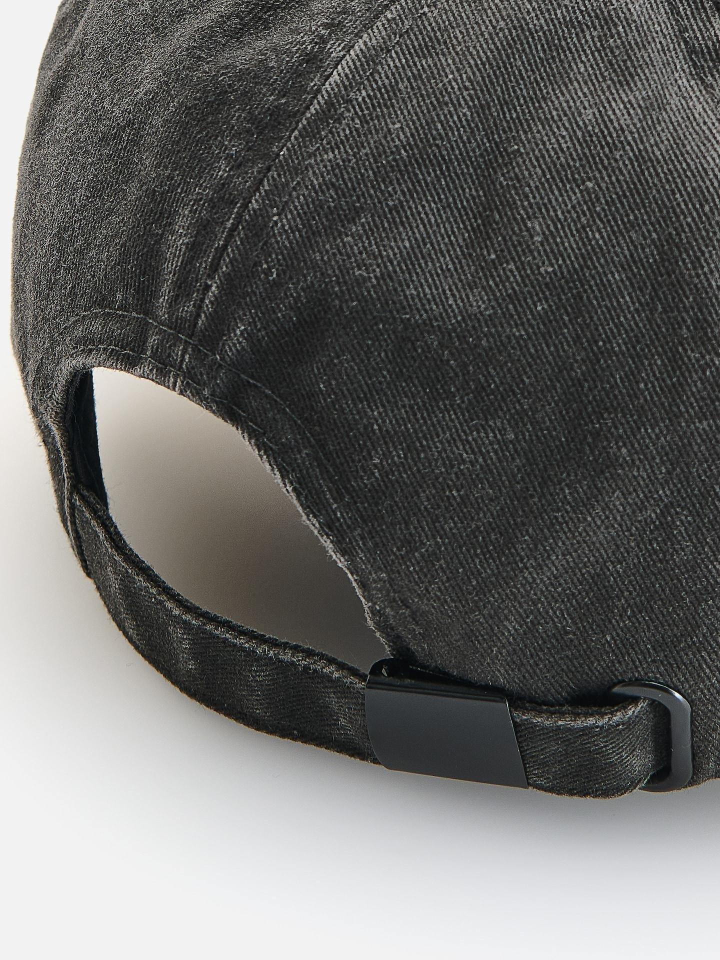 GIRLS` PEAKED C AP BLACK, Black, medium