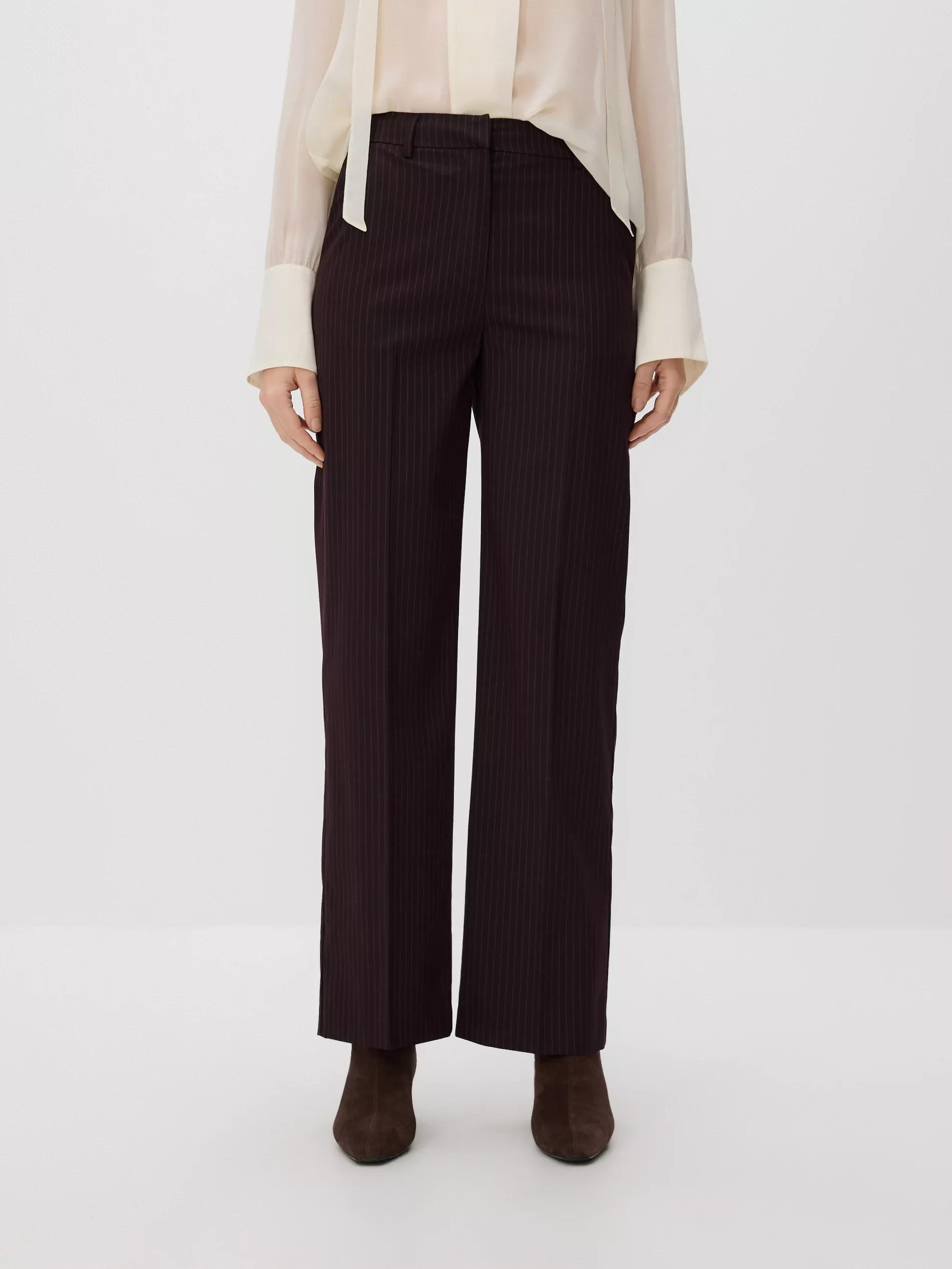 Burgundy Striped Trousers, 7401_53M, large image number 0