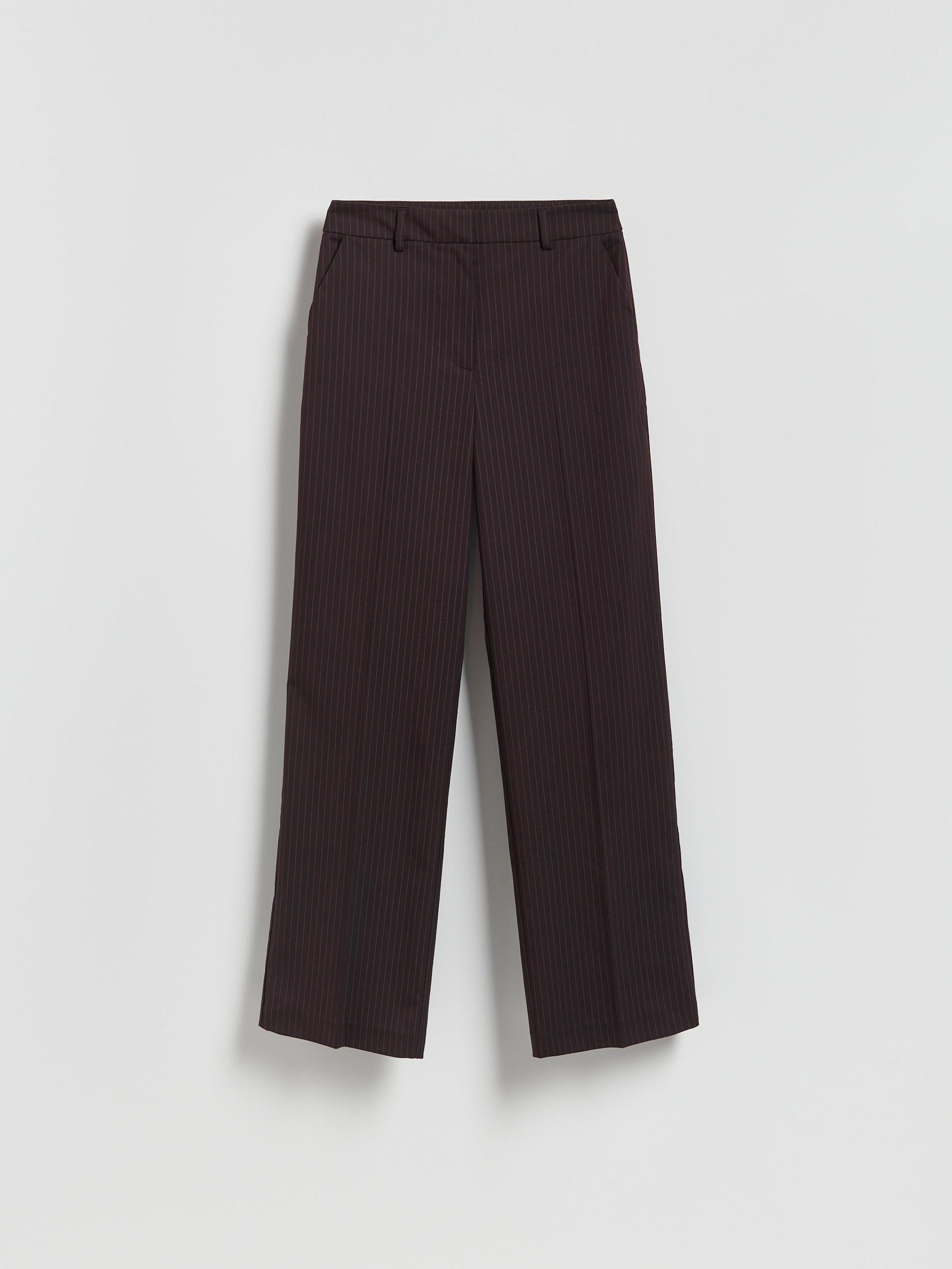 Burgundy Striped Trousers, 7401_53M, large image number 4