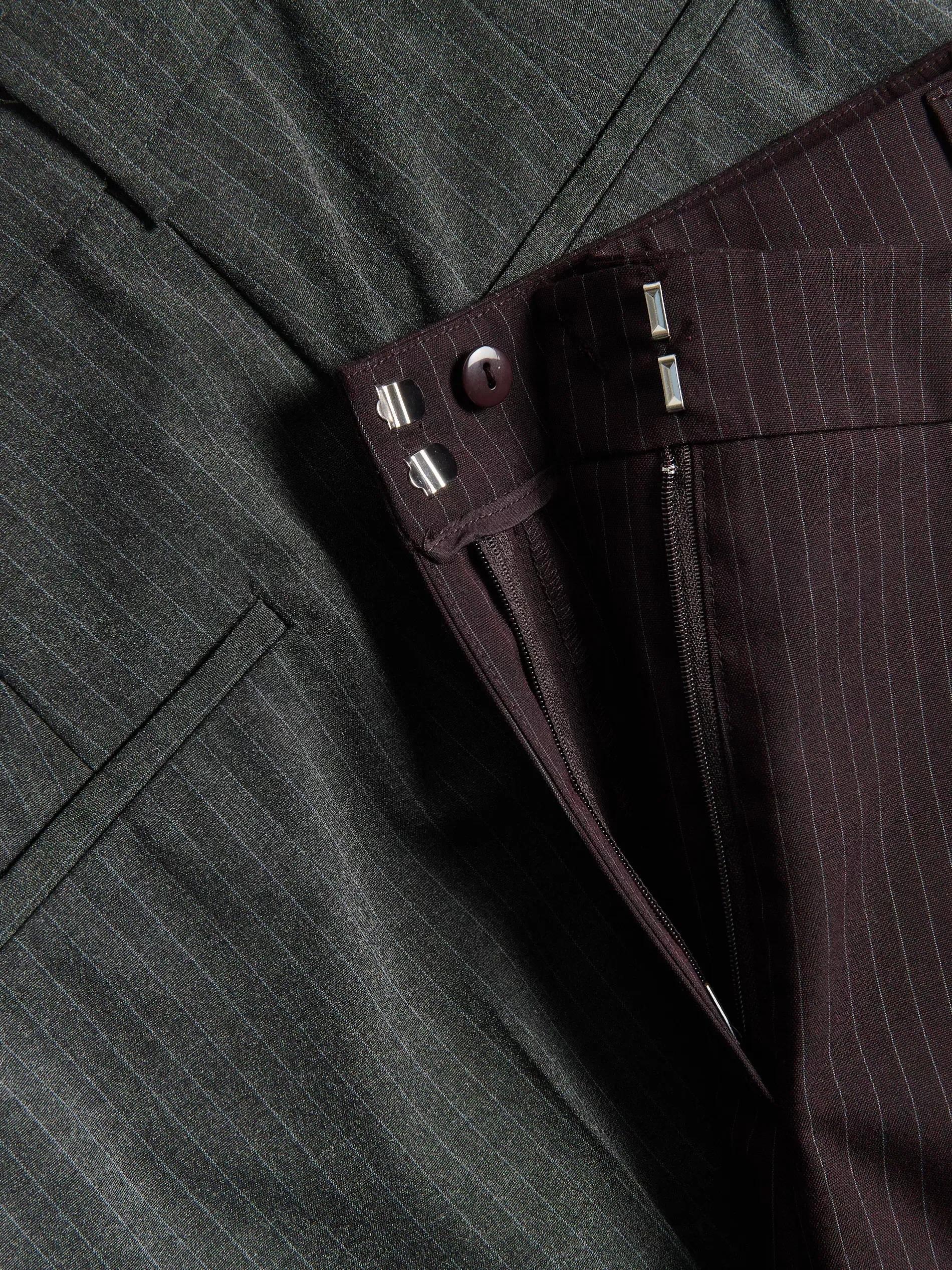 Burgundy Striped Trousers, 7401_53M, large image number 5