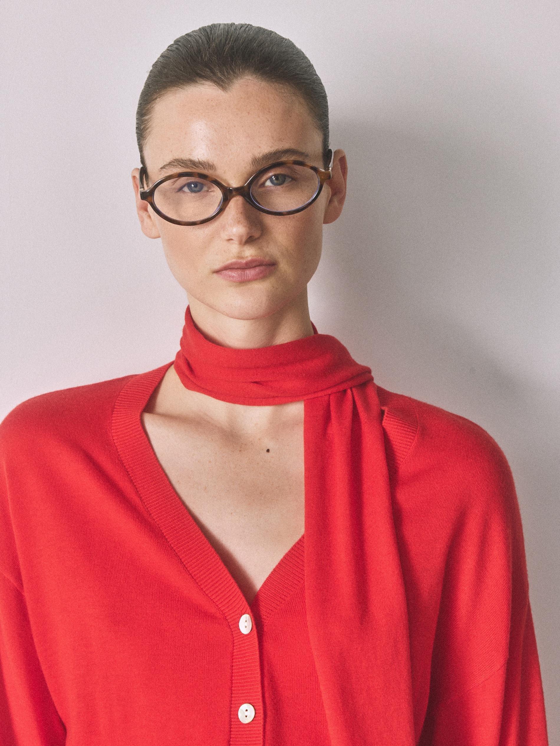 Black Clear Lens Glasses, Black, medium