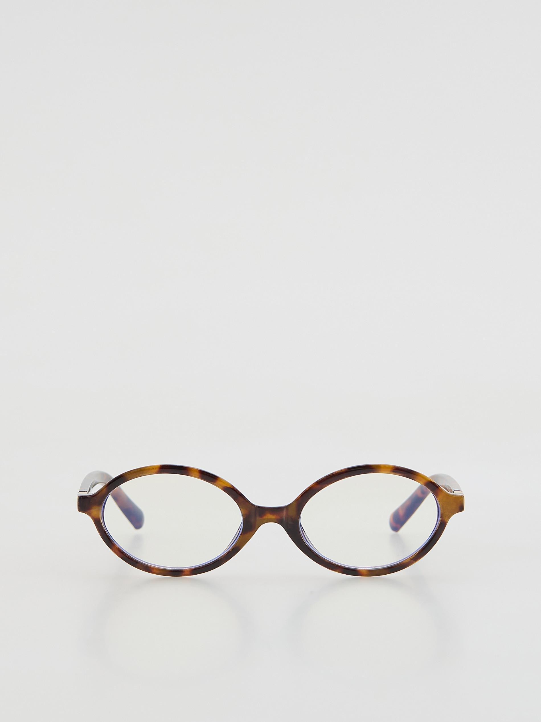 Black Clear Lens Glasses, Black, medium